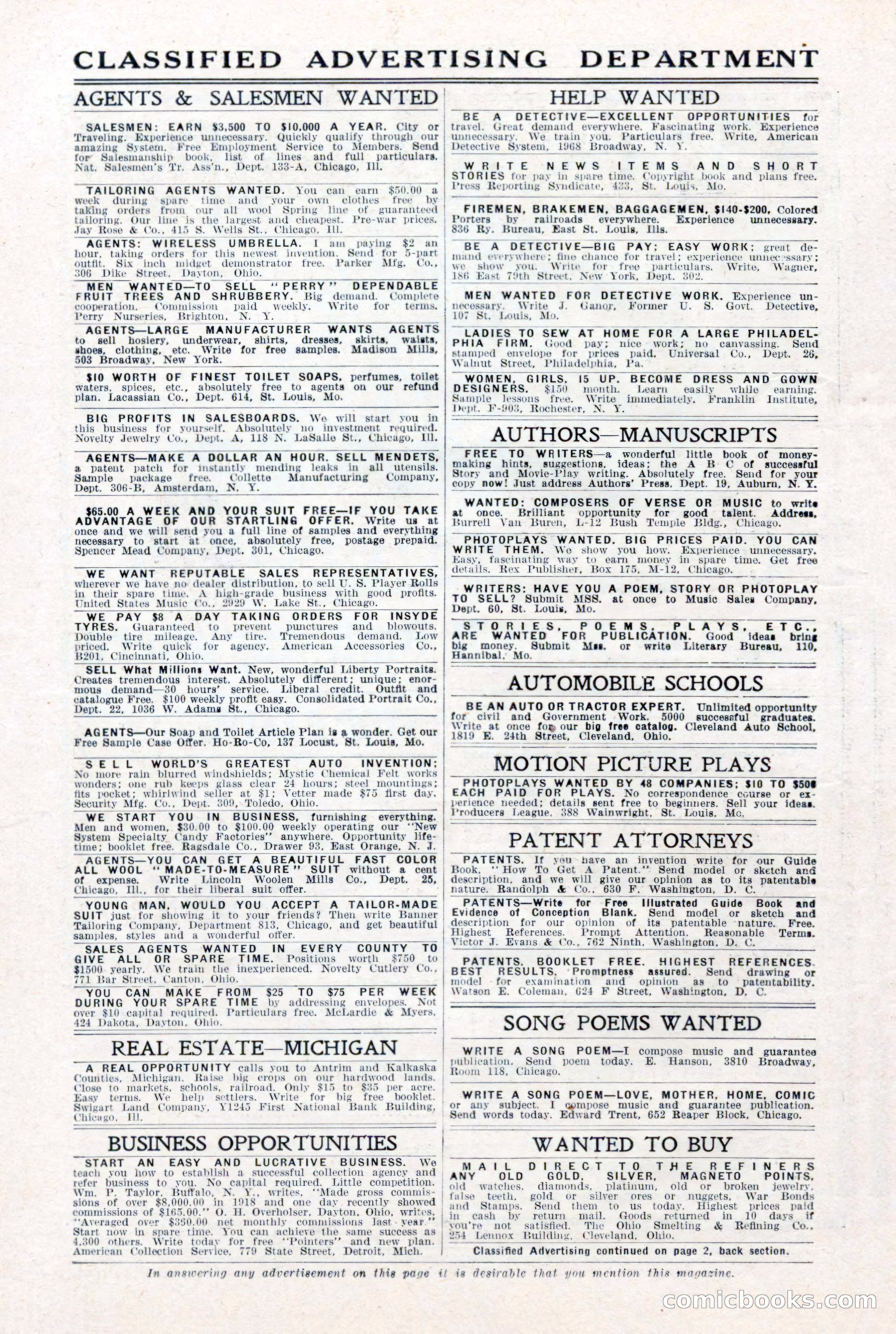 Argosy All-Story Weekly, January 15, 1921 — page 6 of 160