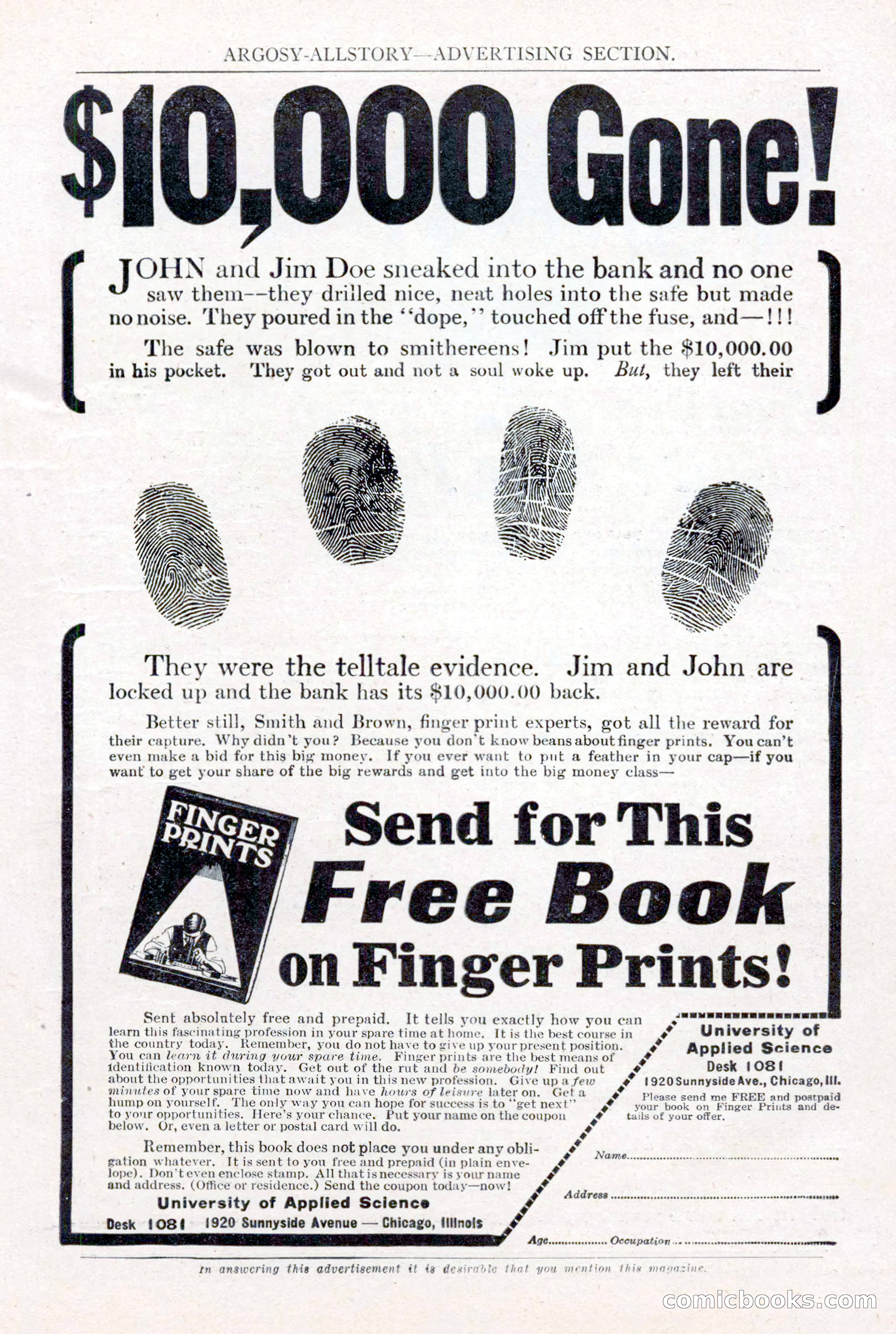 Argosy All-Story Weekly, January 15, 1921 — page 7 of 160
