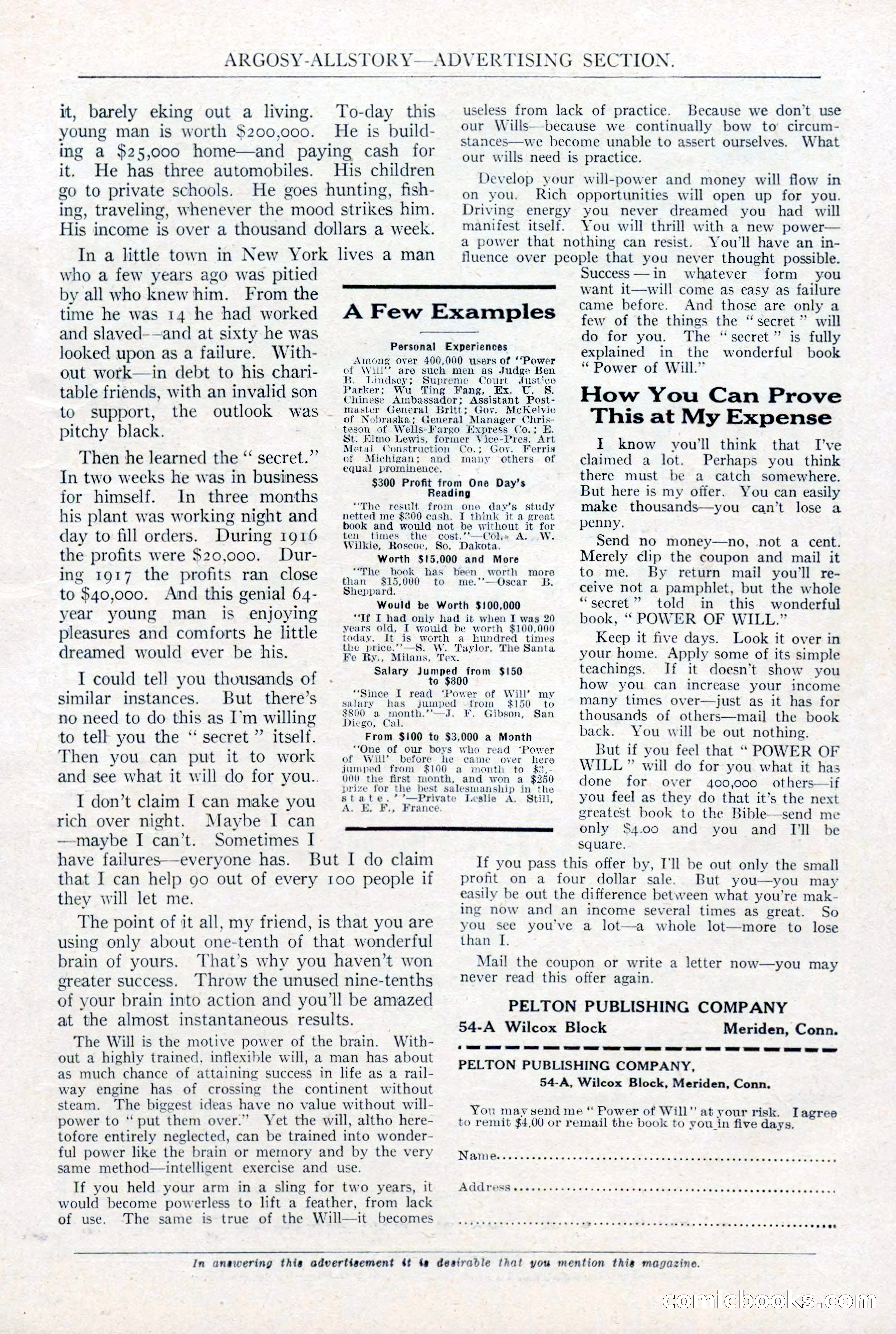 Argosy All-Story Weekly, January 15, 1921 — page 9 of 160