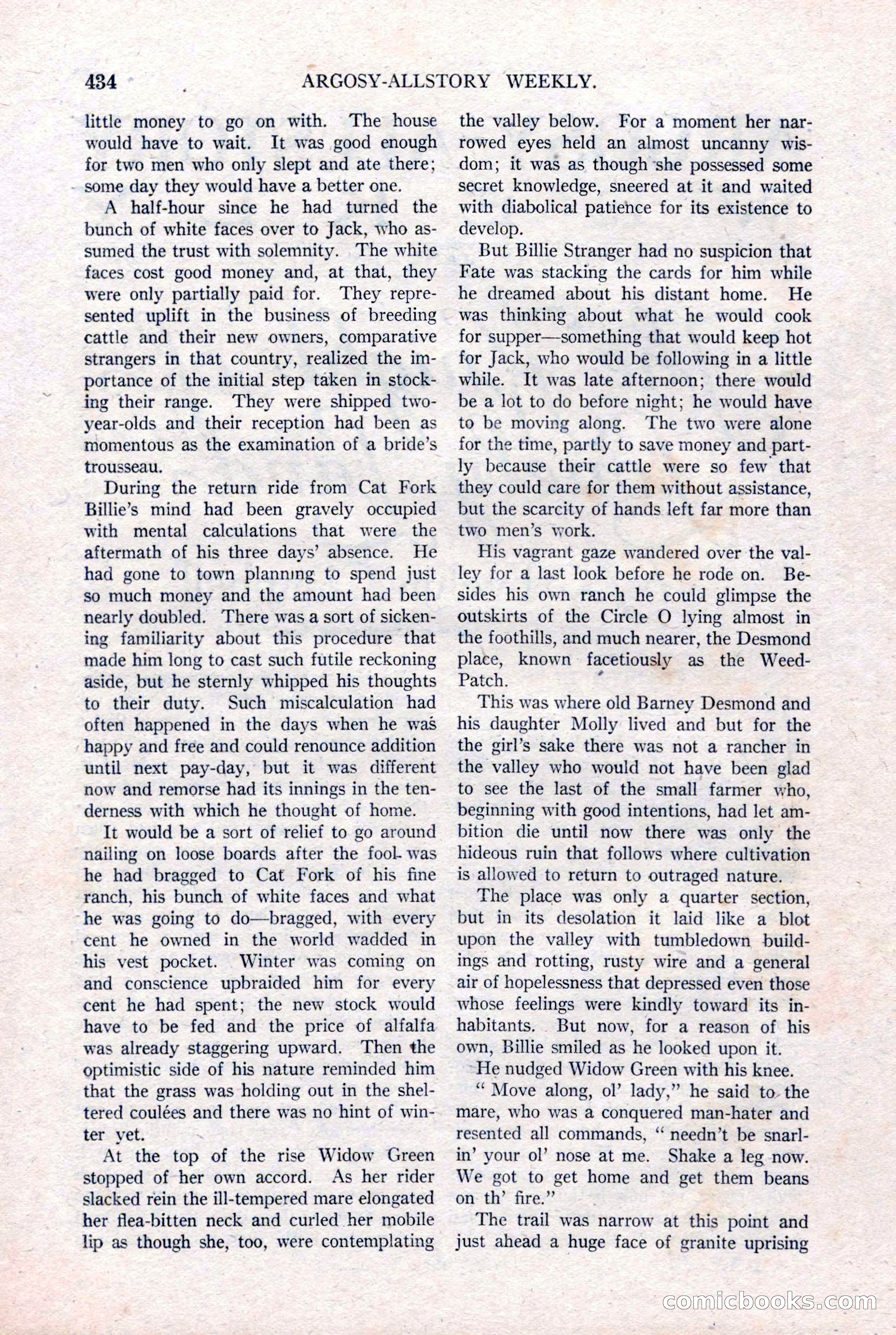 Argosy All-Story Weekly, January 15, 1921 — page 12 of 160