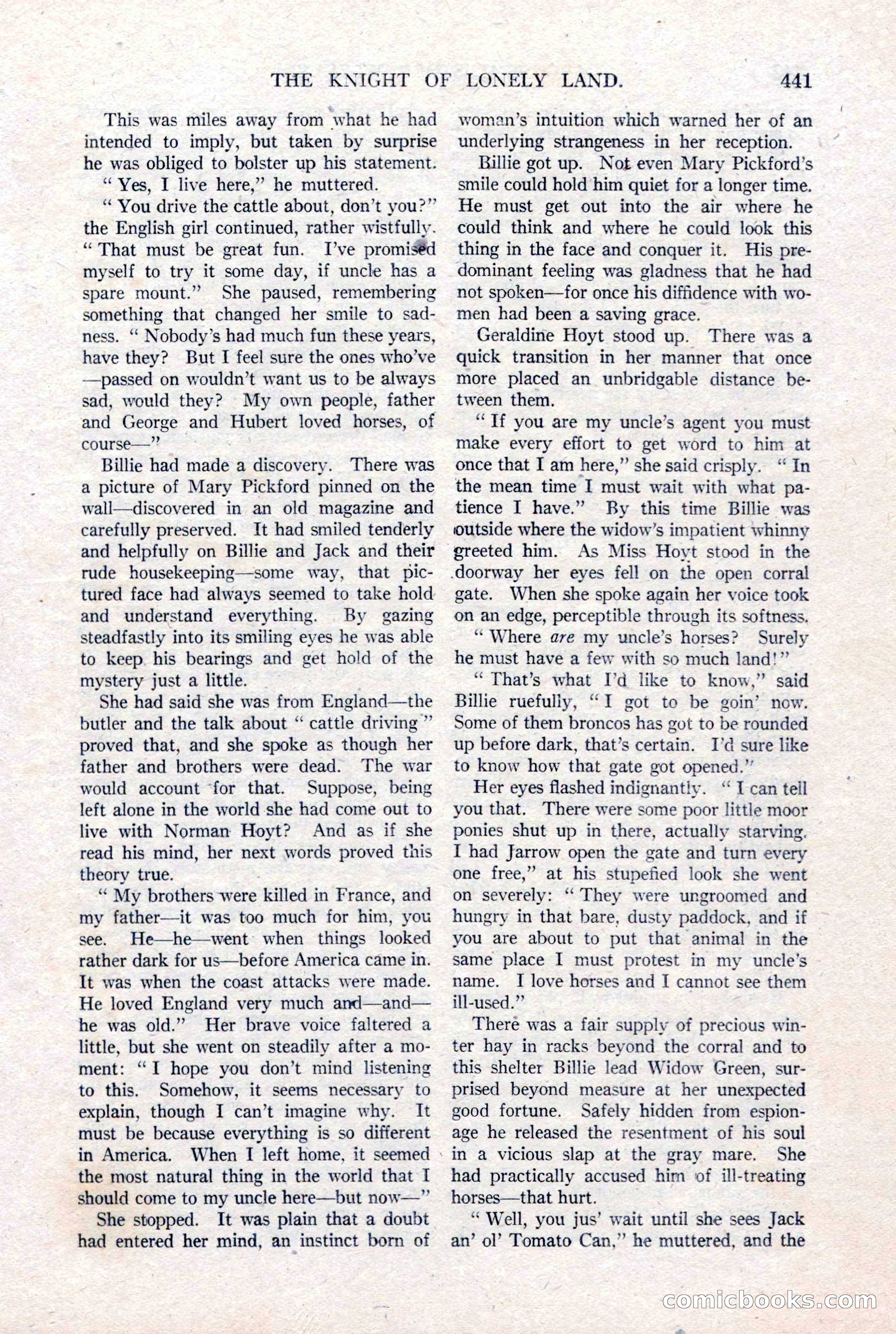 Argosy All-Story Weekly, January 15, 1921 — page 19 of 160