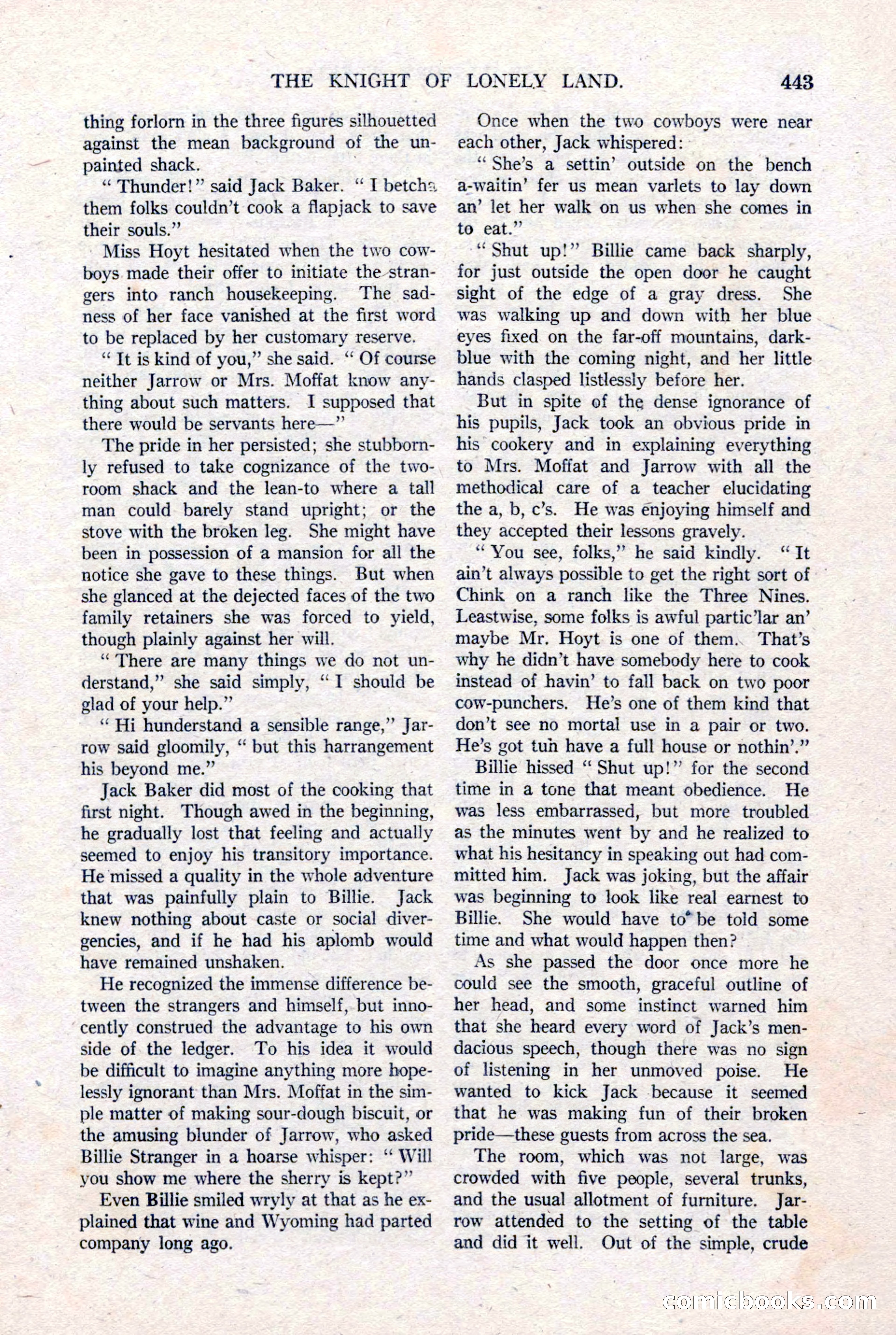 Argosy All-Story Weekly, January 15, 1921 — page 21 of 160