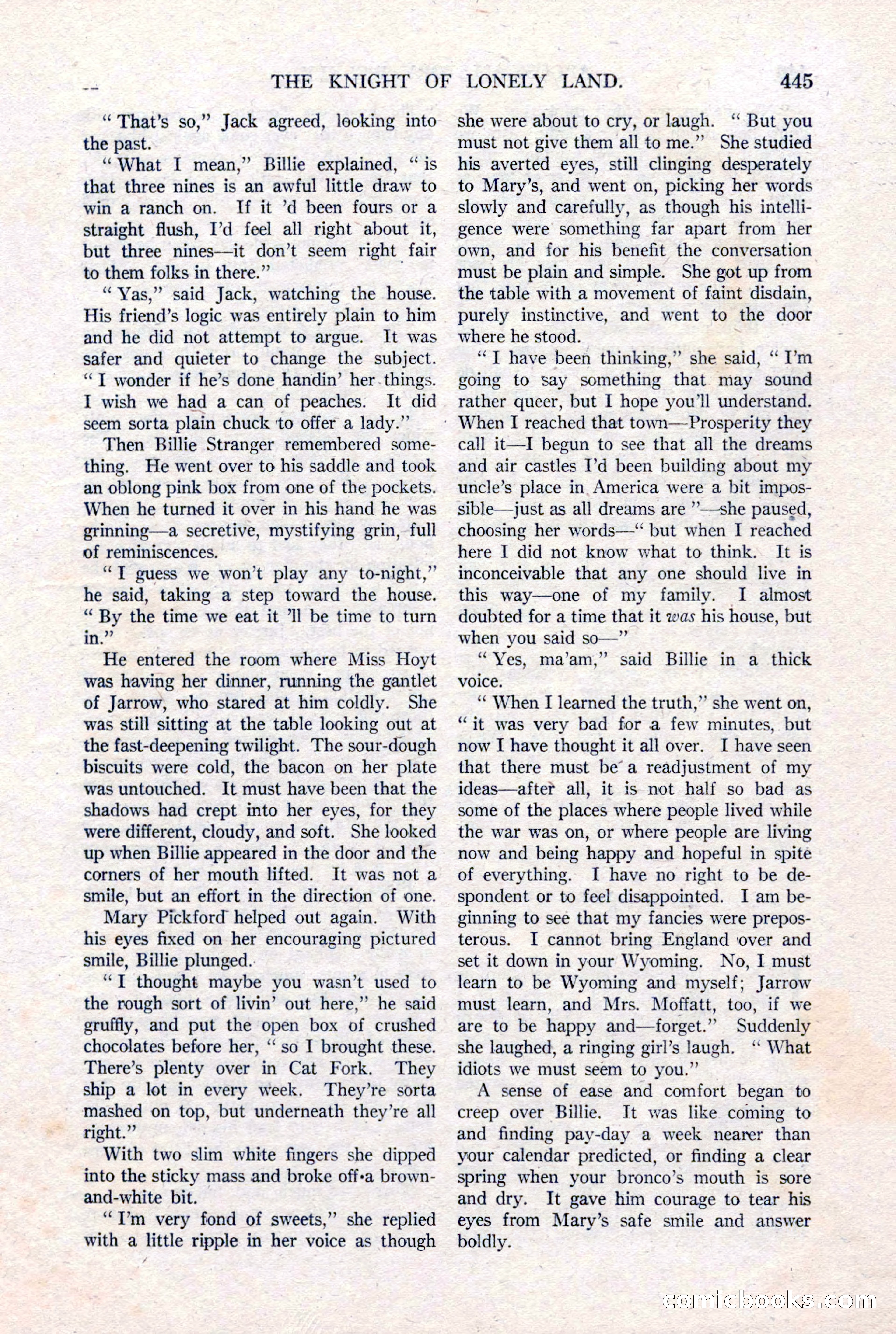 Argosy All-Story Weekly, January 15, 1921 — page 23 of 160