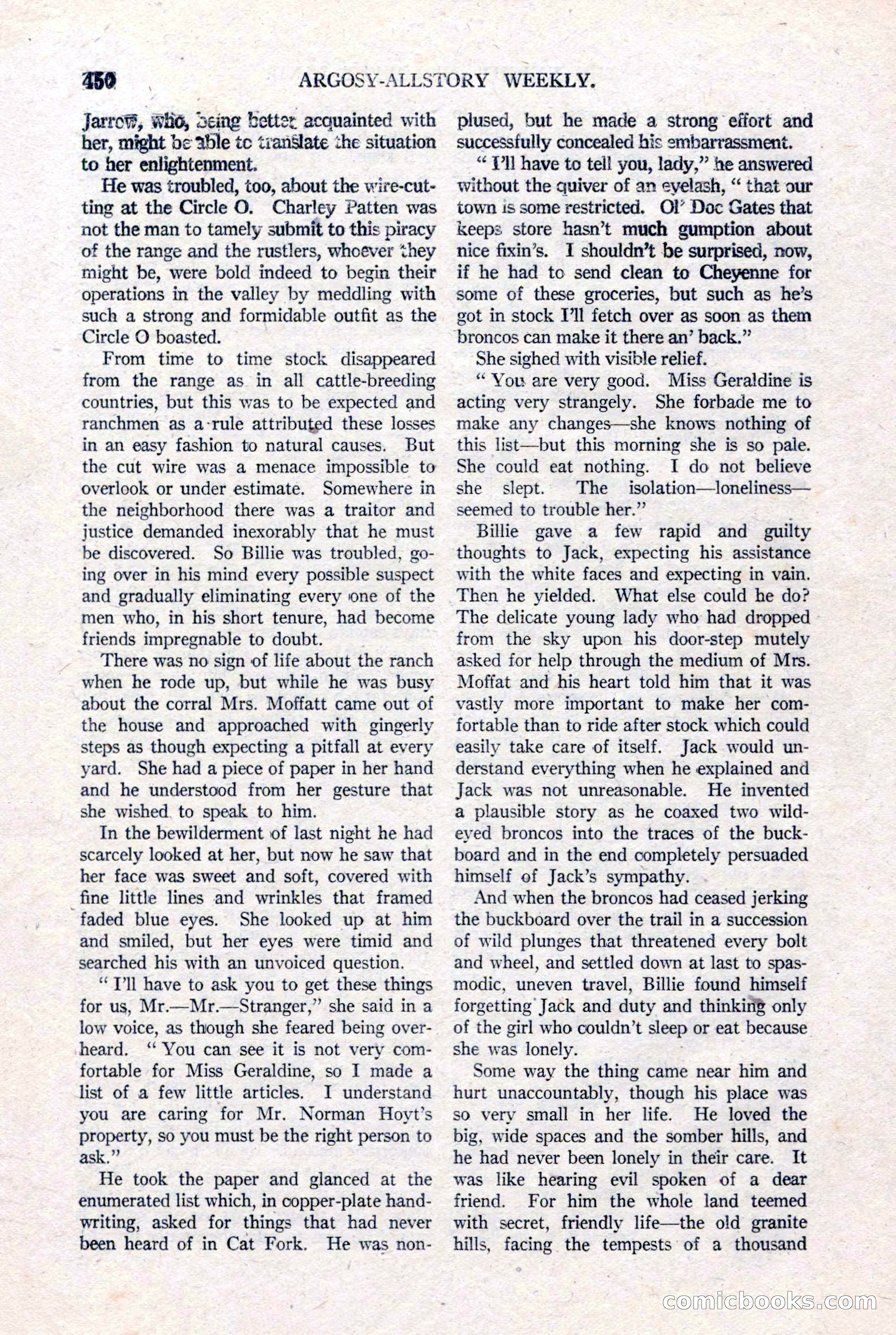 Argosy All-Story Weekly, January 15, 1921 — page 28 of 160