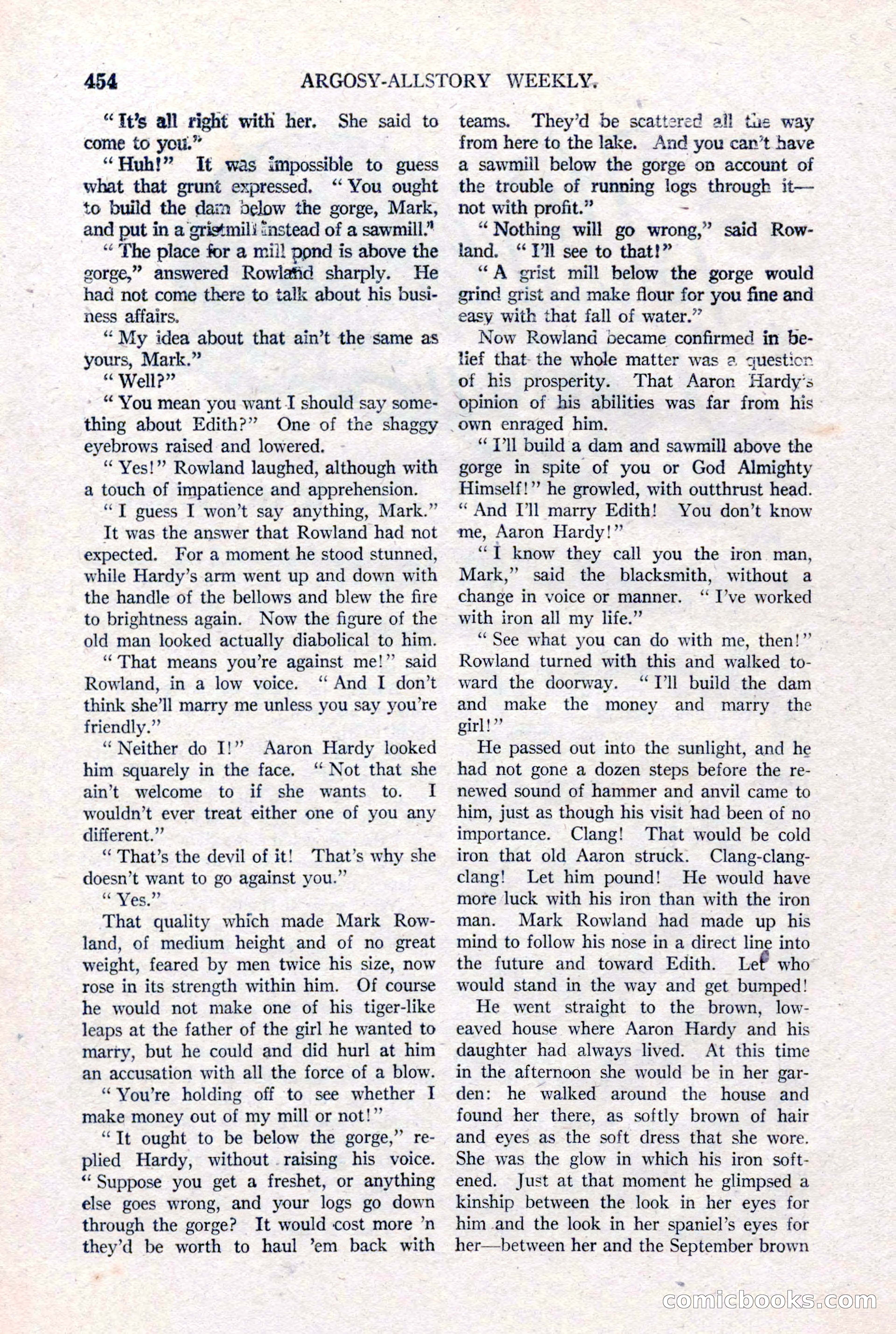 Argosy All-Story Weekly, January 15, 1921 — page 32 of 160