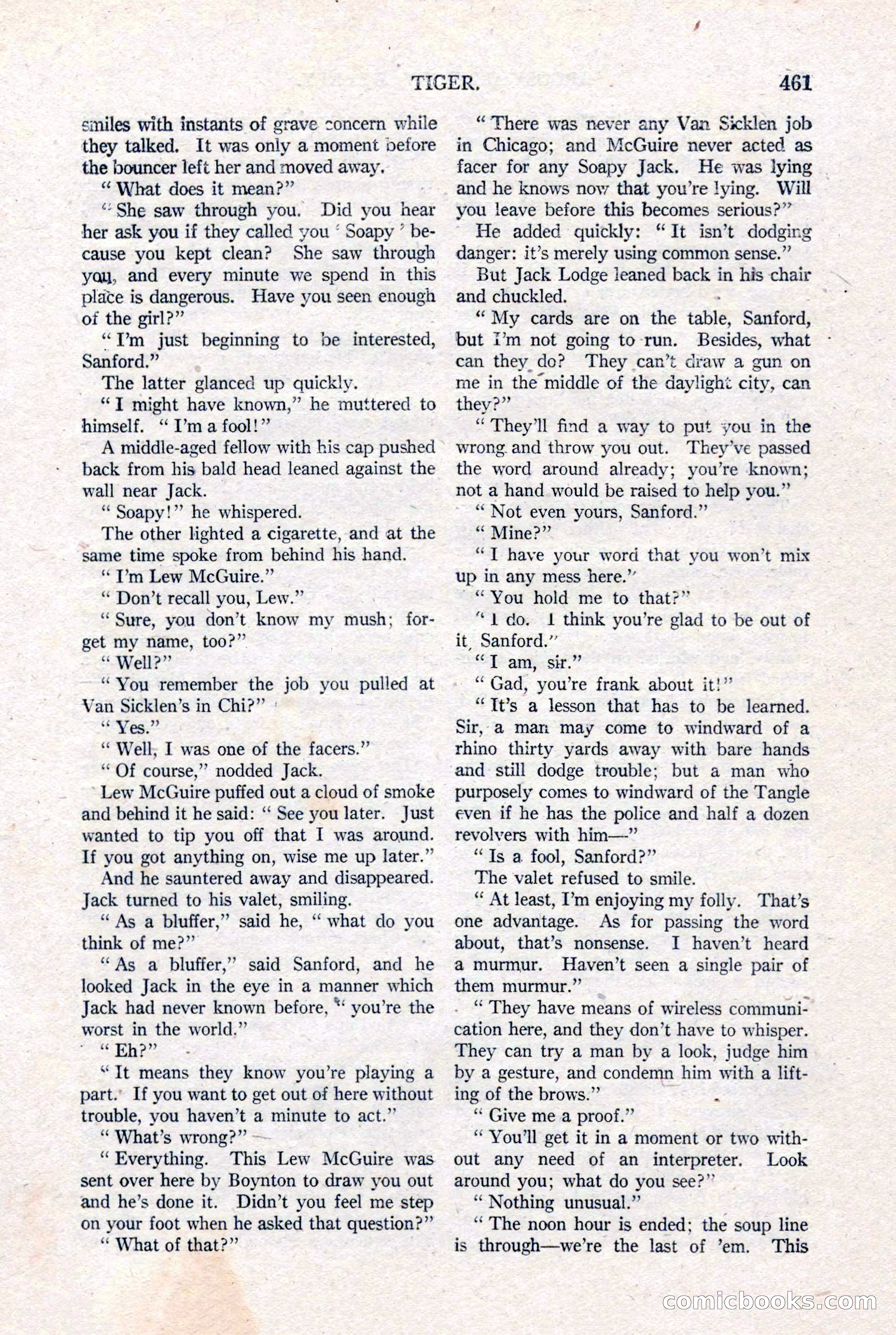 Argosy All-Story Weekly, January 15, 1921 — page 39 of 160