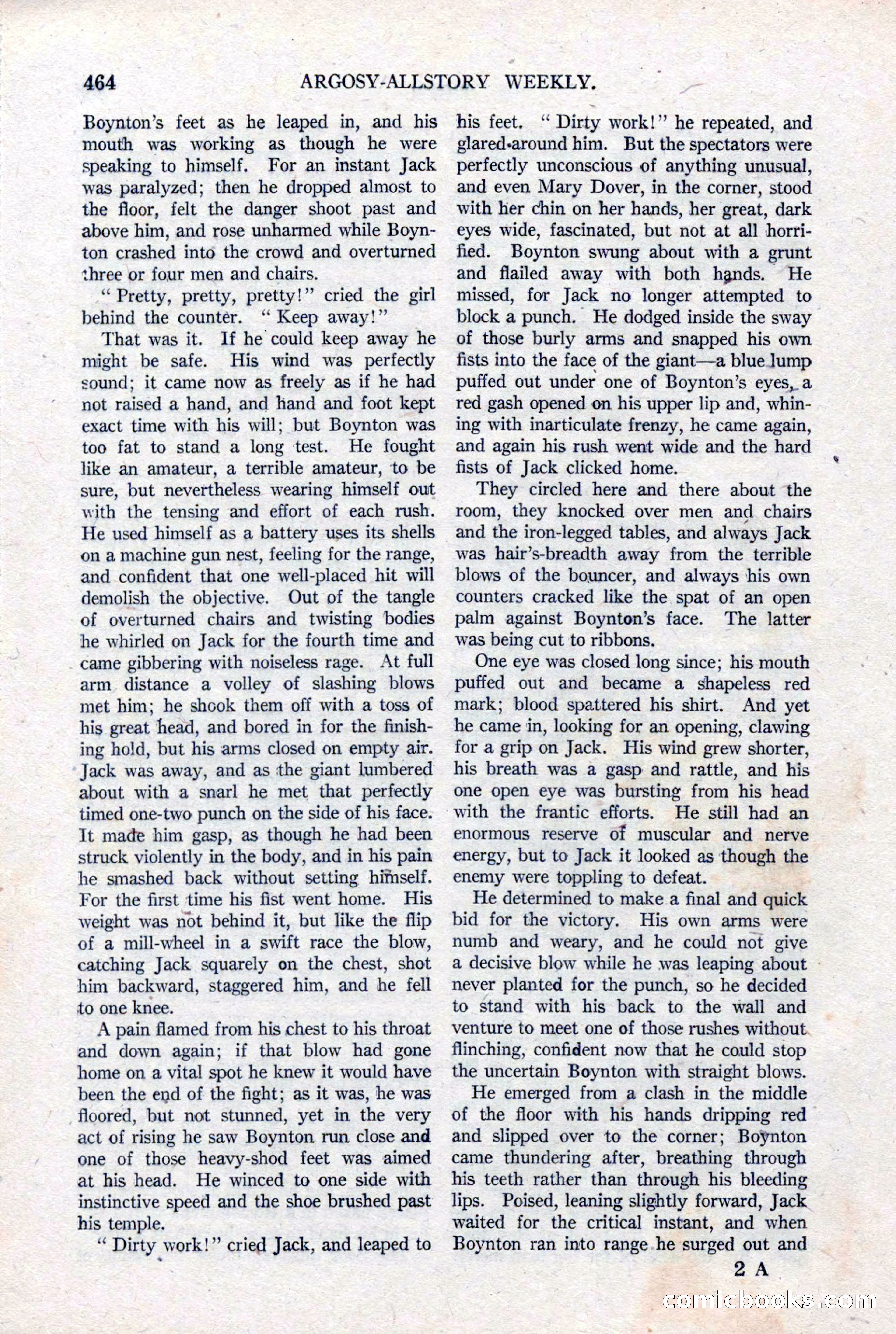 Argosy All-Story Weekly, January 15, 1921 — page 42 of 160