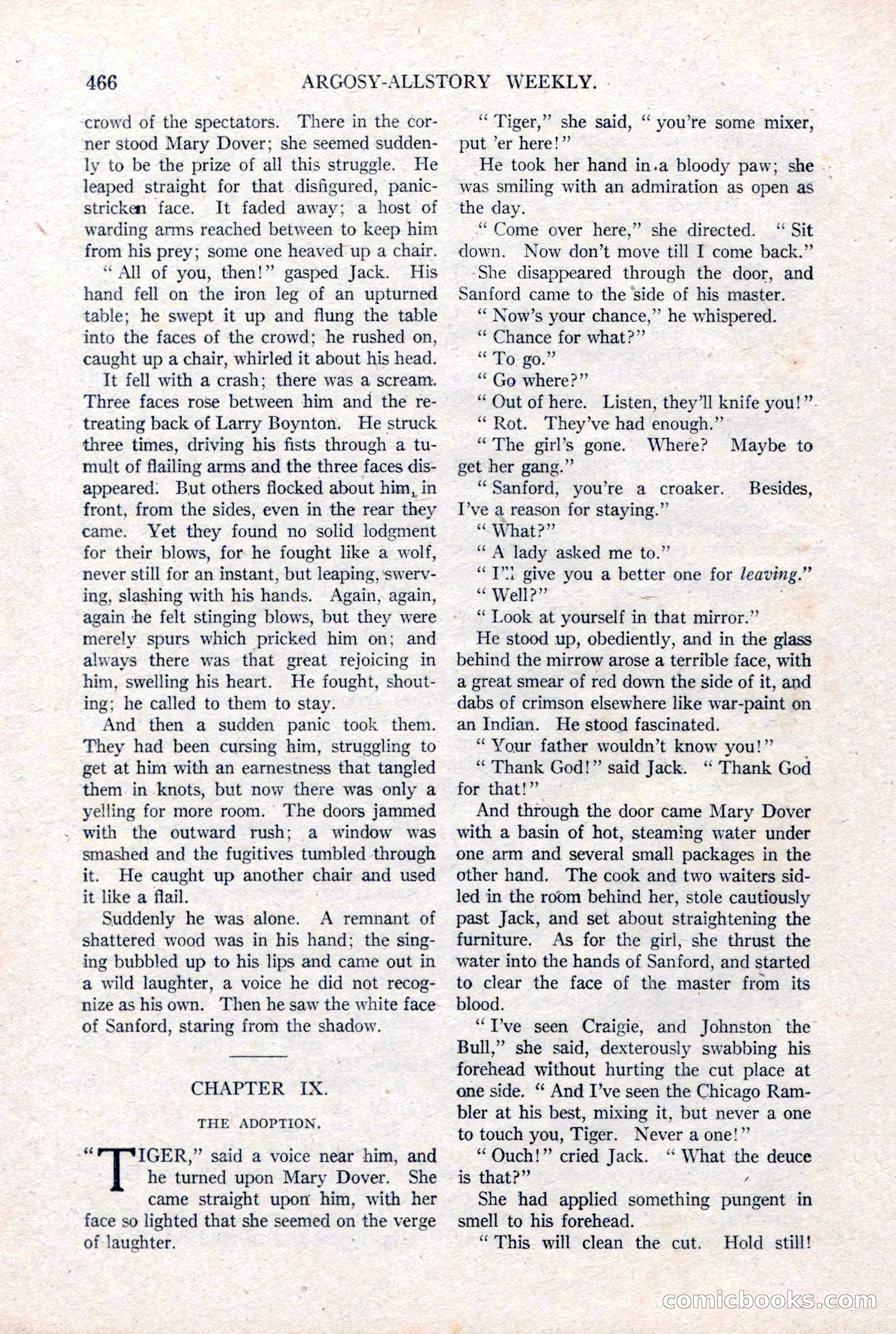 Argosy All-Story Weekly, January 15, 1921 — page 44 of 160