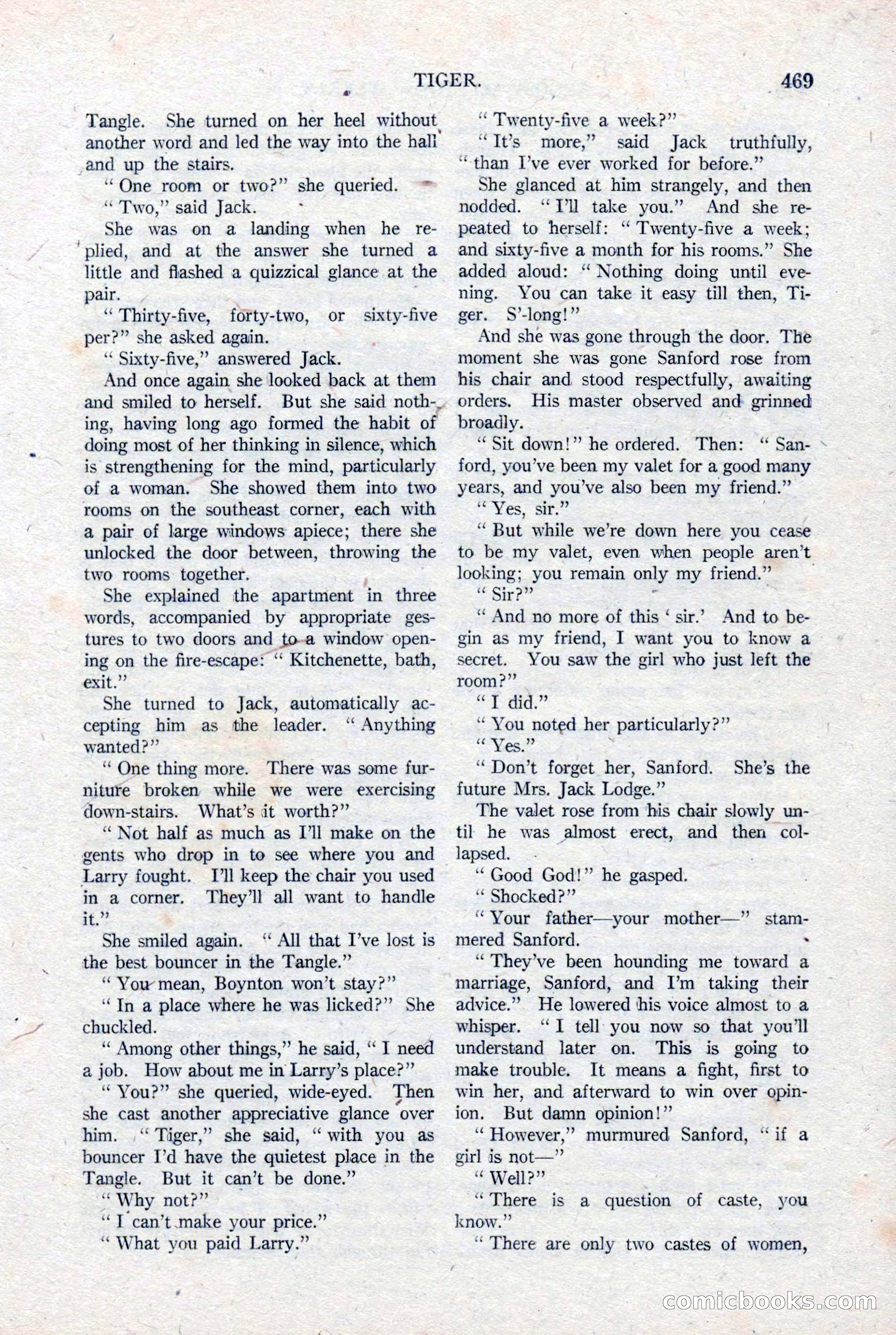 Argosy All-Story Weekly, January 15, 1921 — page 47 of 160