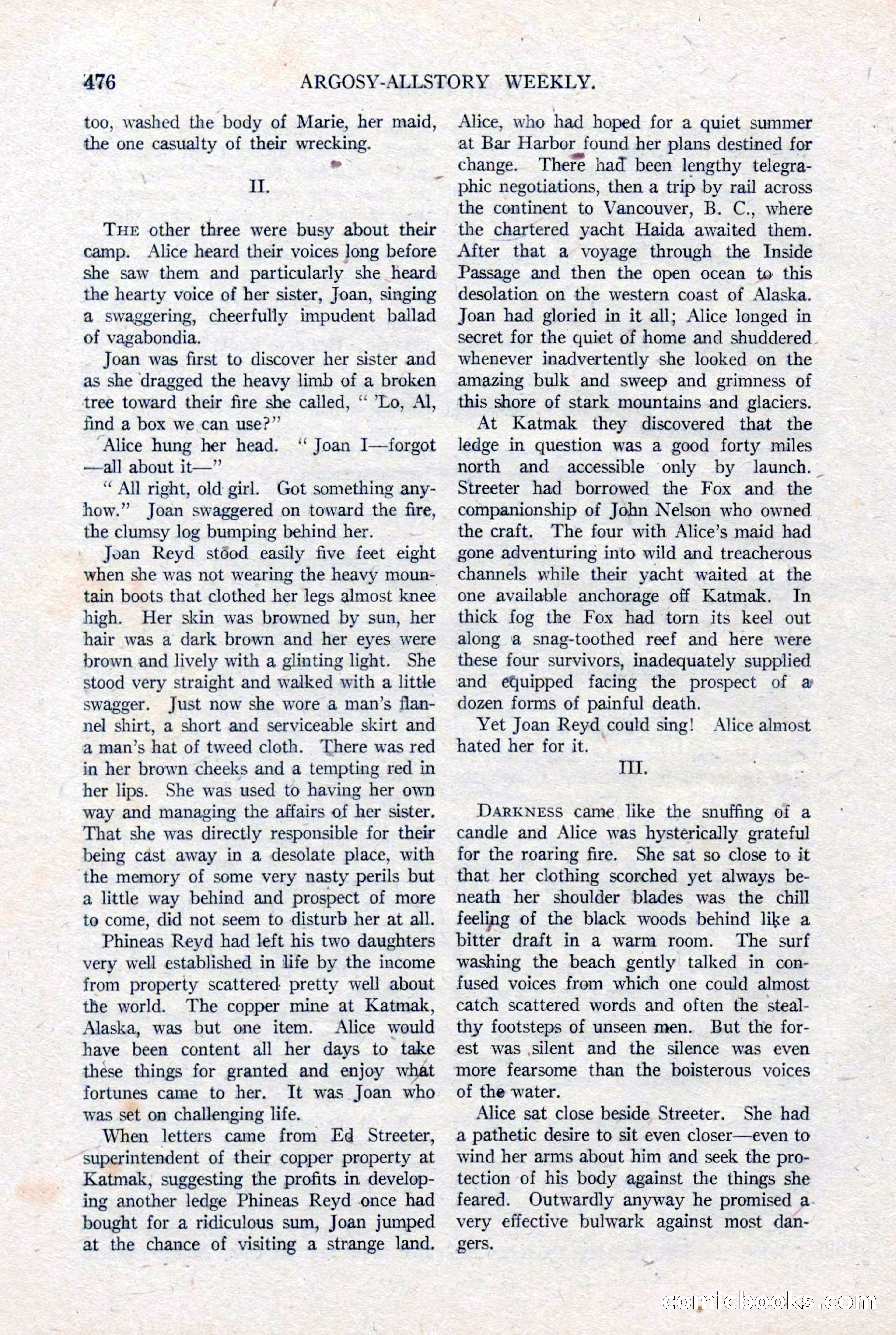Argosy All-Story Weekly, January 15, 1921 — page 54 of 160