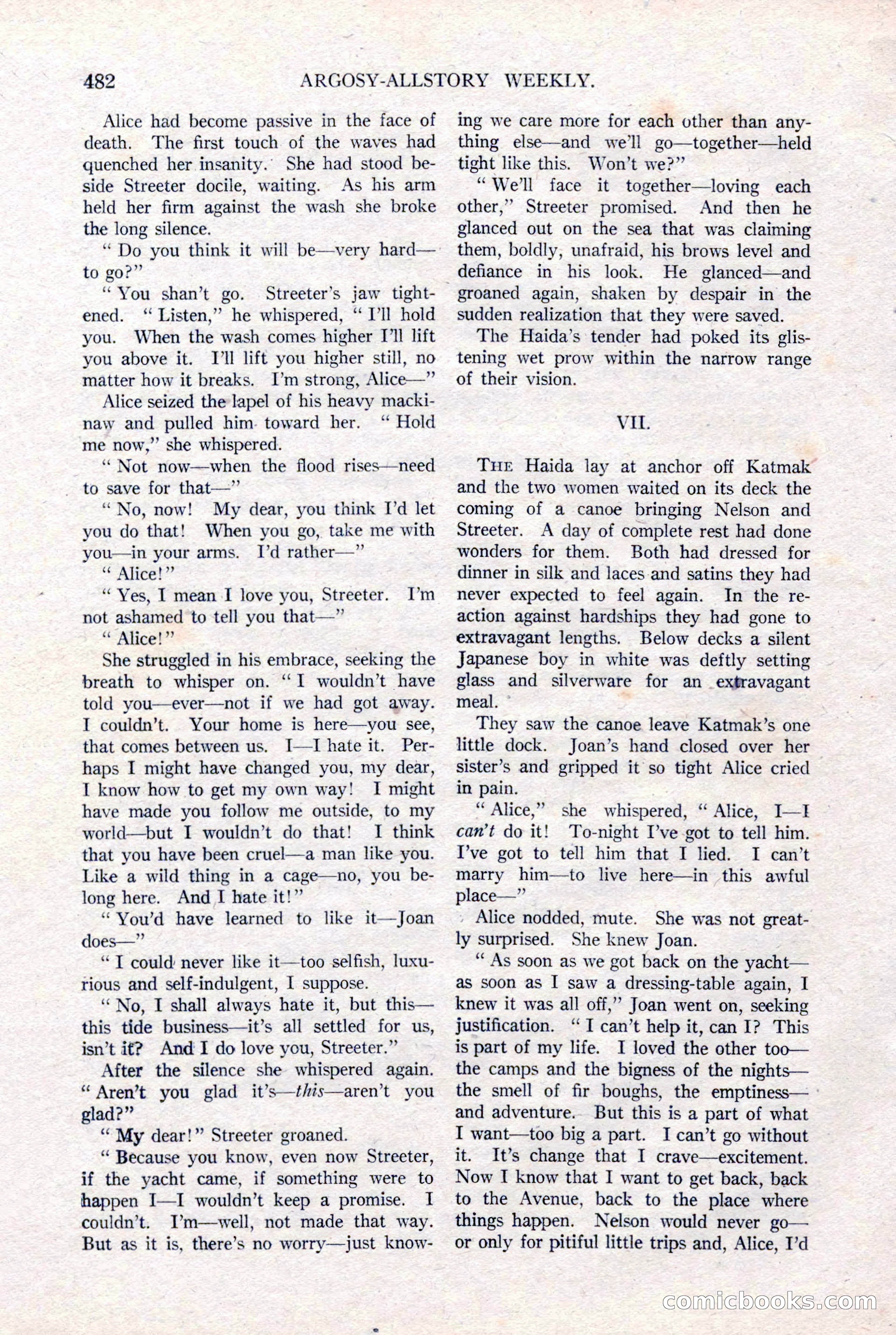 Argosy All-Story Weekly, January 15, 1921 — page 60 of 160