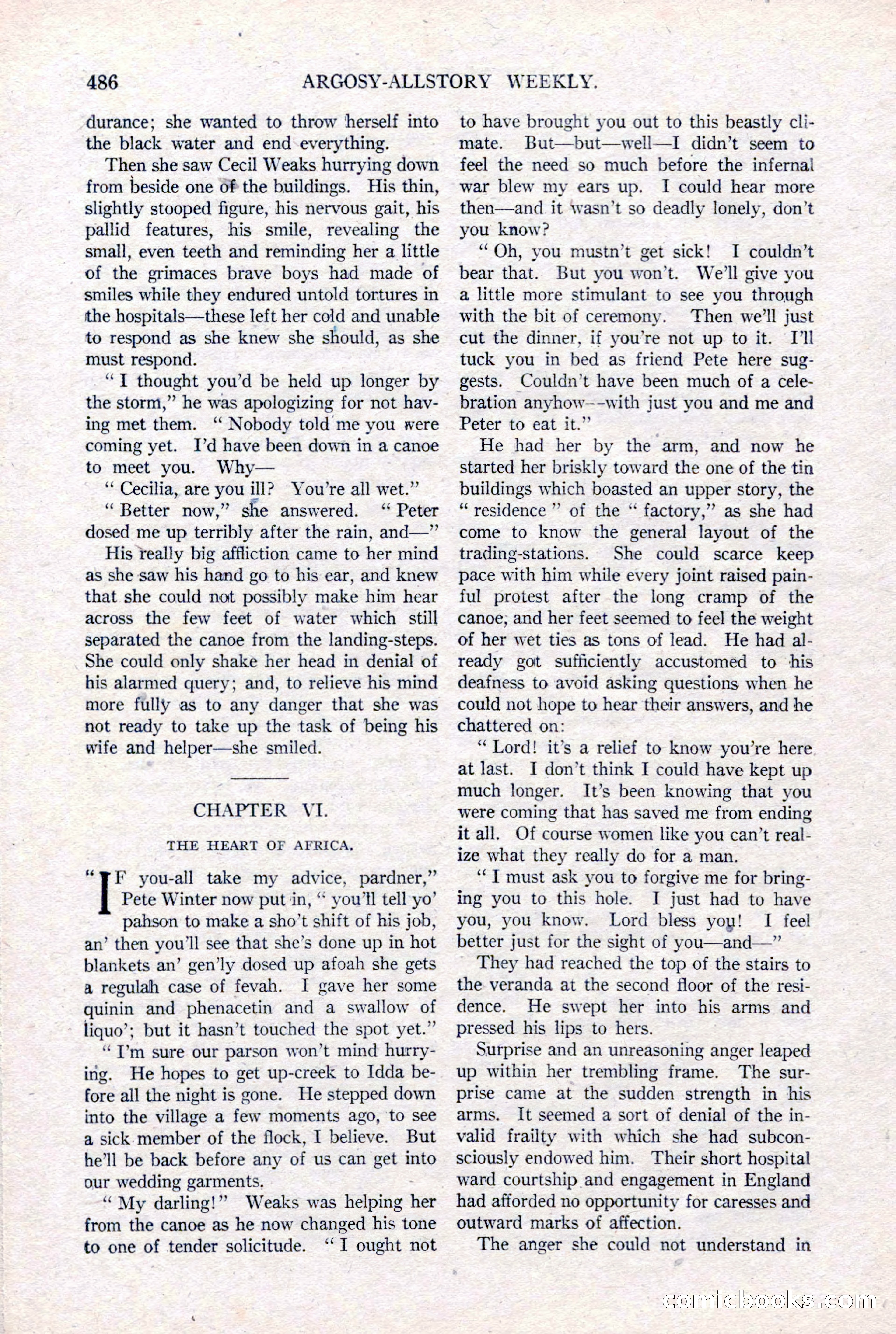 Argosy All-Story Weekly, January 15, 1921 — page 64 of 160