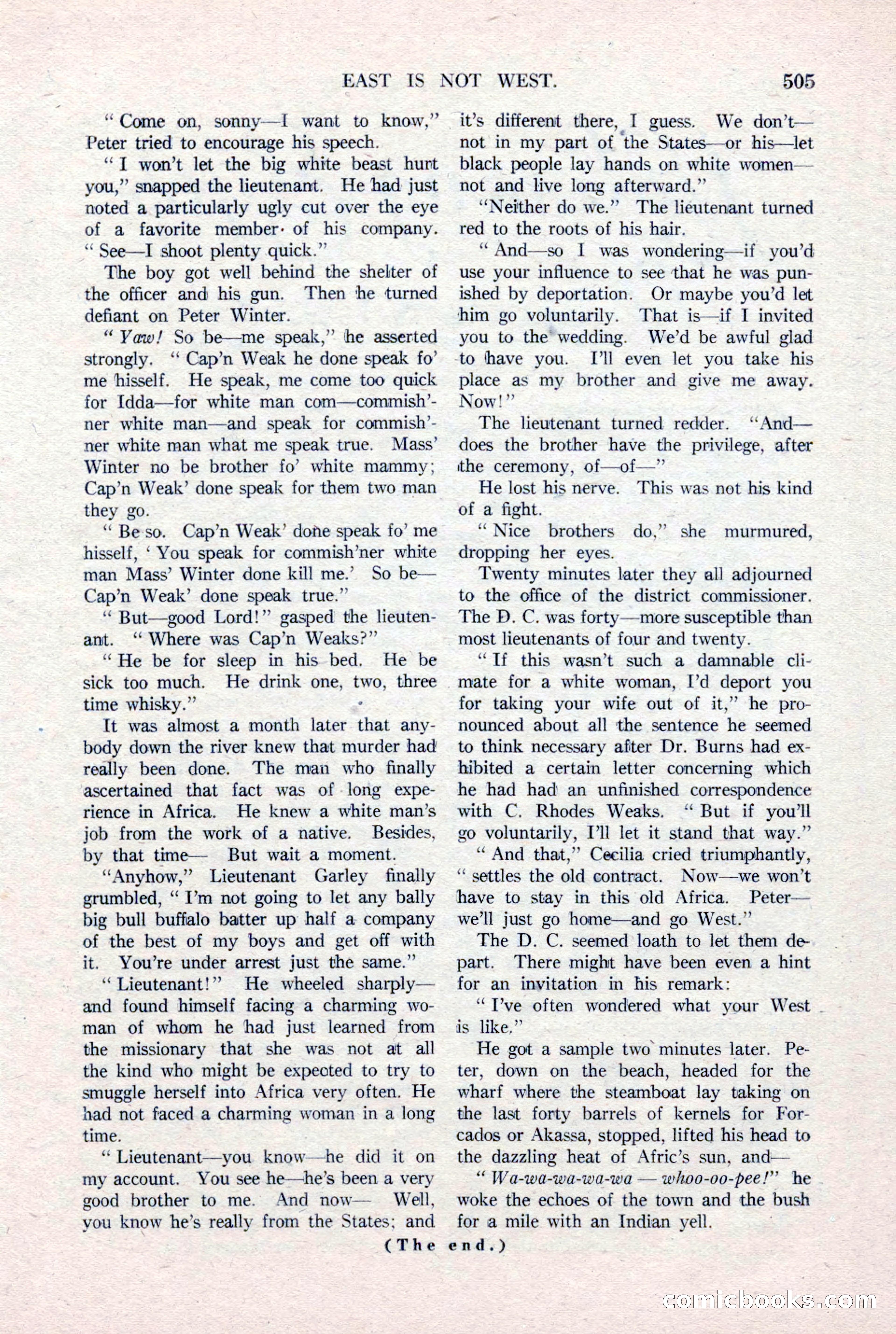 Argosy All-Story Weekly, January 15, 1921 — page 83 of 160