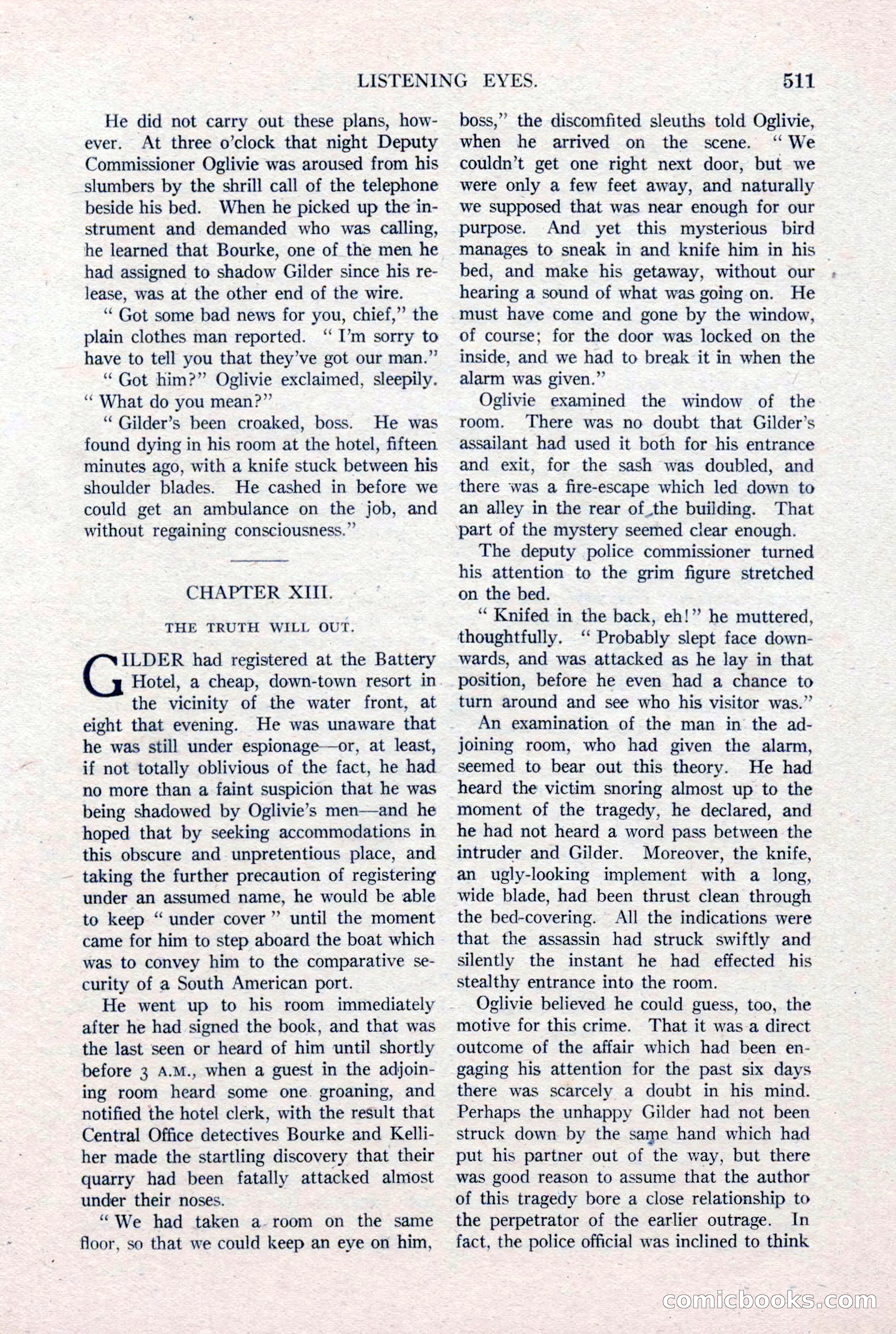 Argosy All-Story Weekly, January 15, 1921 — page 89 of 160