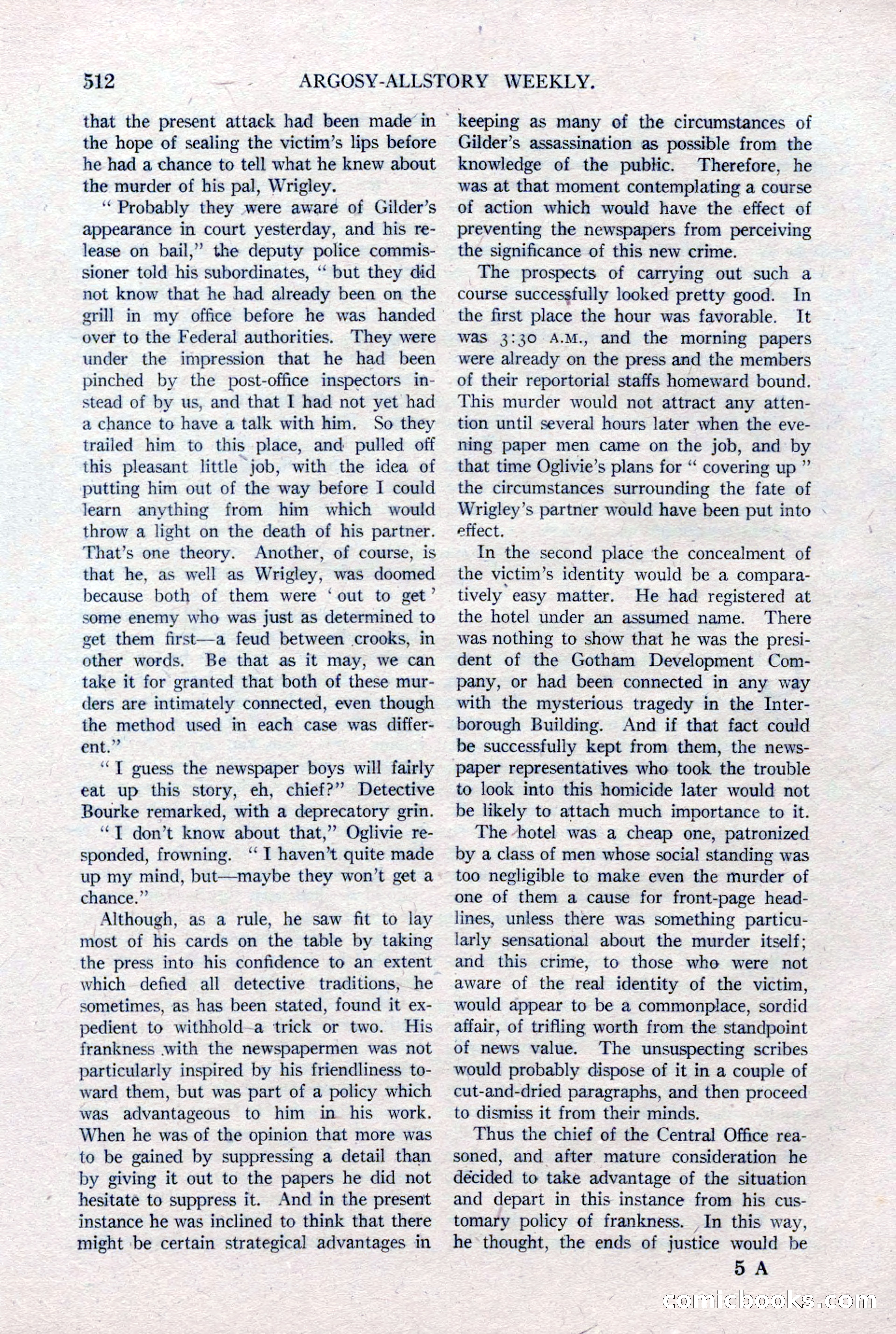 Argosy All-Story Weekly, January 15, 1921 — page 90 of 160