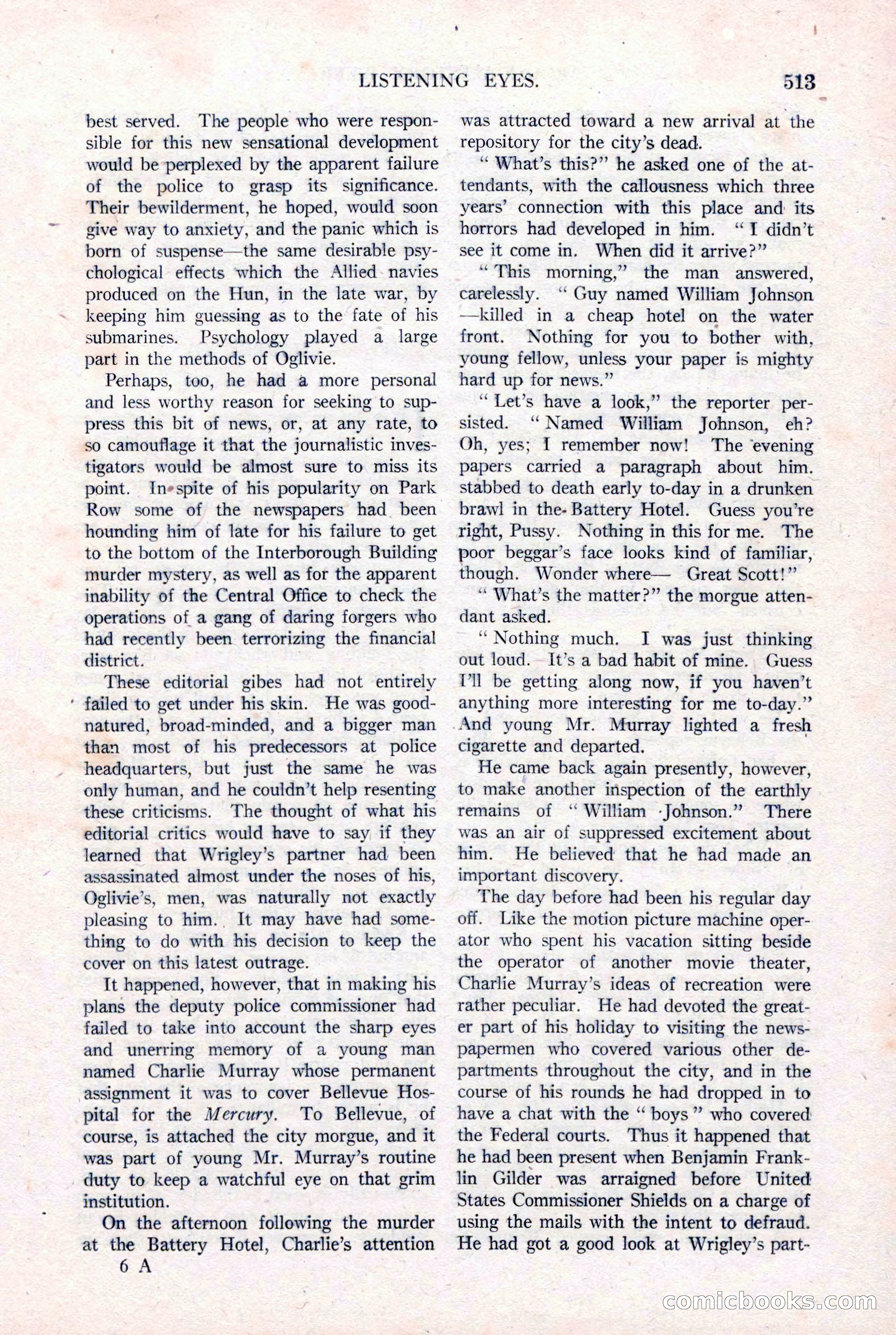 Argosy All-Story Weekly, January 15, 1921 — page 91 of 160