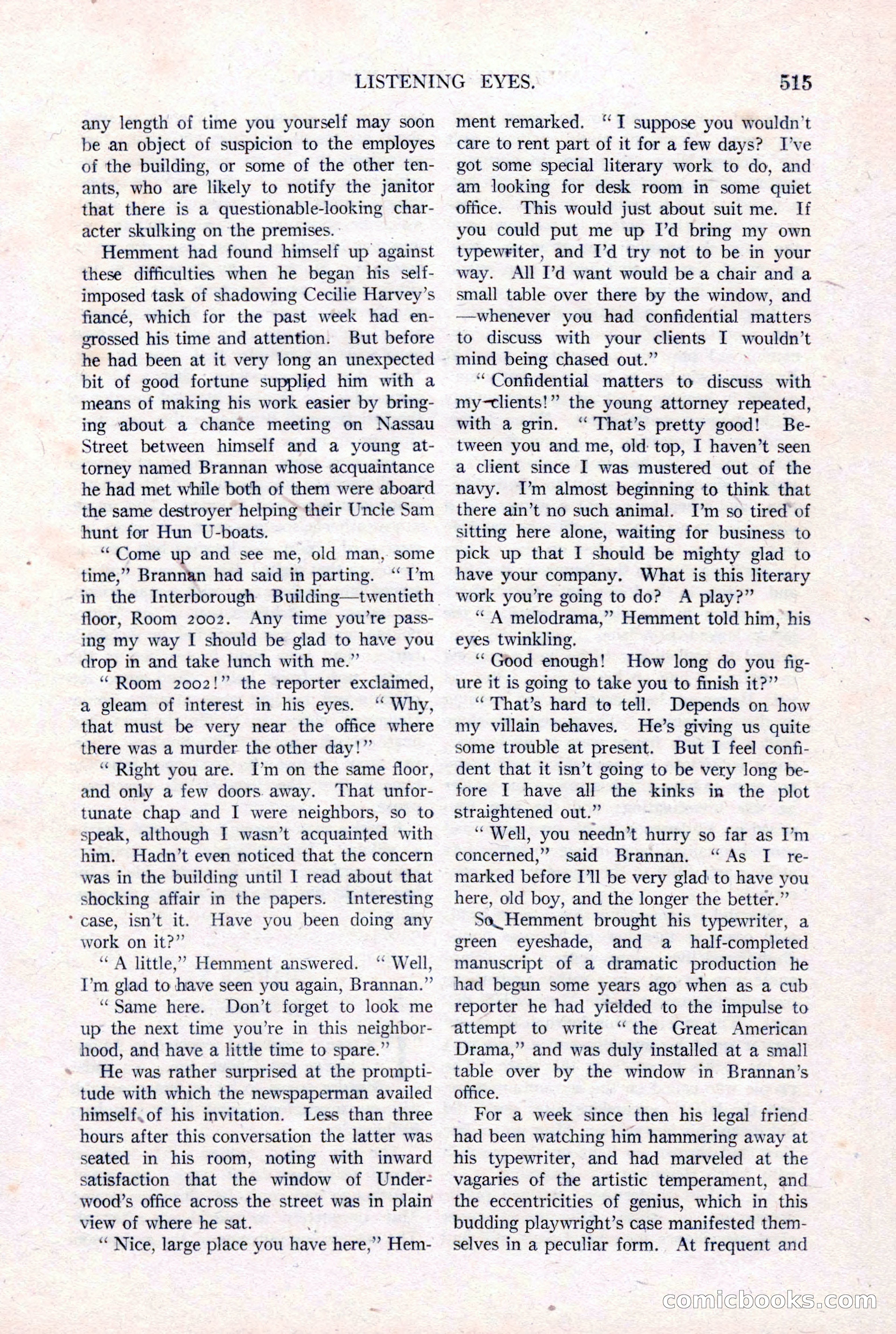 Argosy All-Story Weekly, January 15, 1921 — page 93 of 160