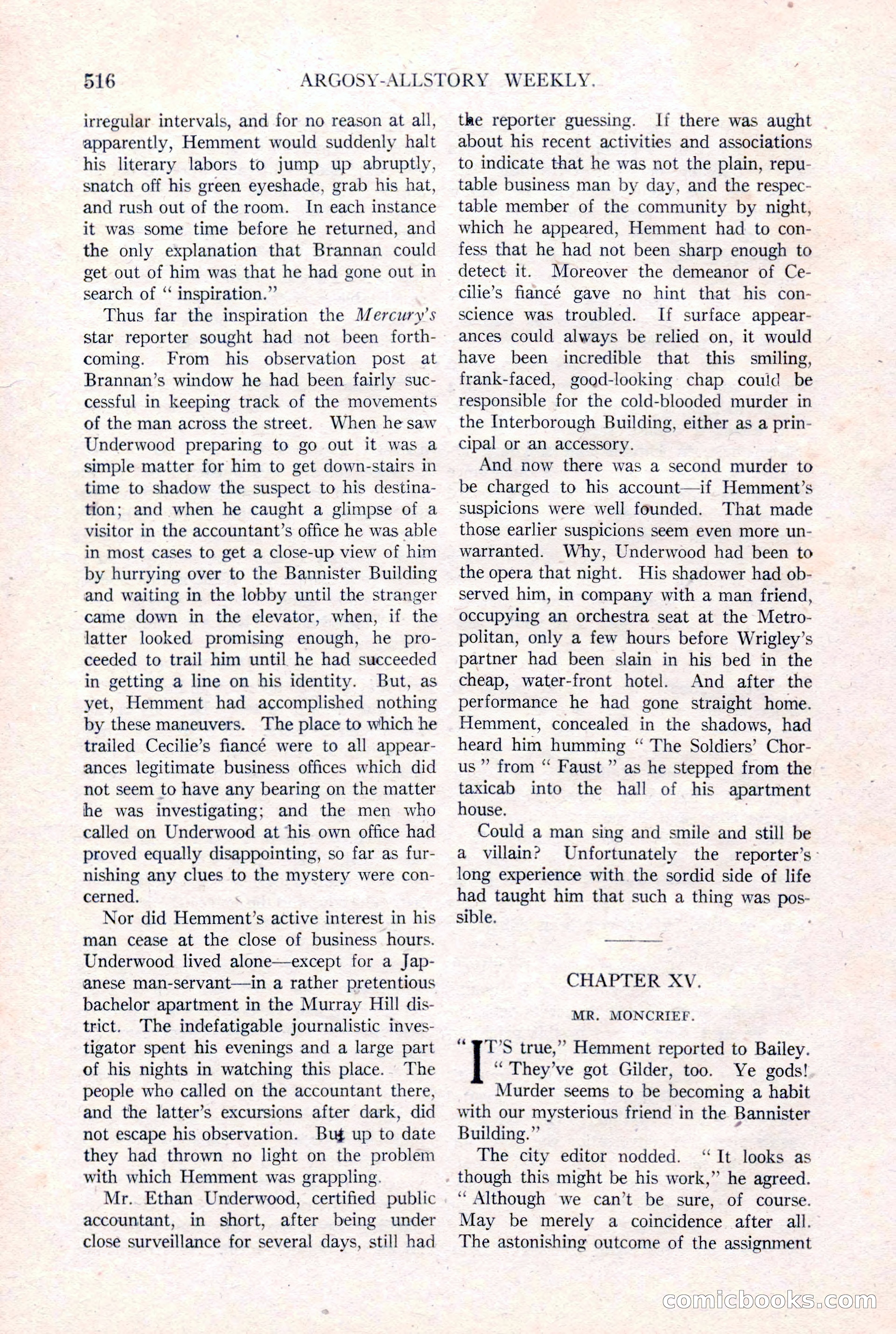 Argosy All-Story Weekly, January 15, 1921 — page 94 of 160