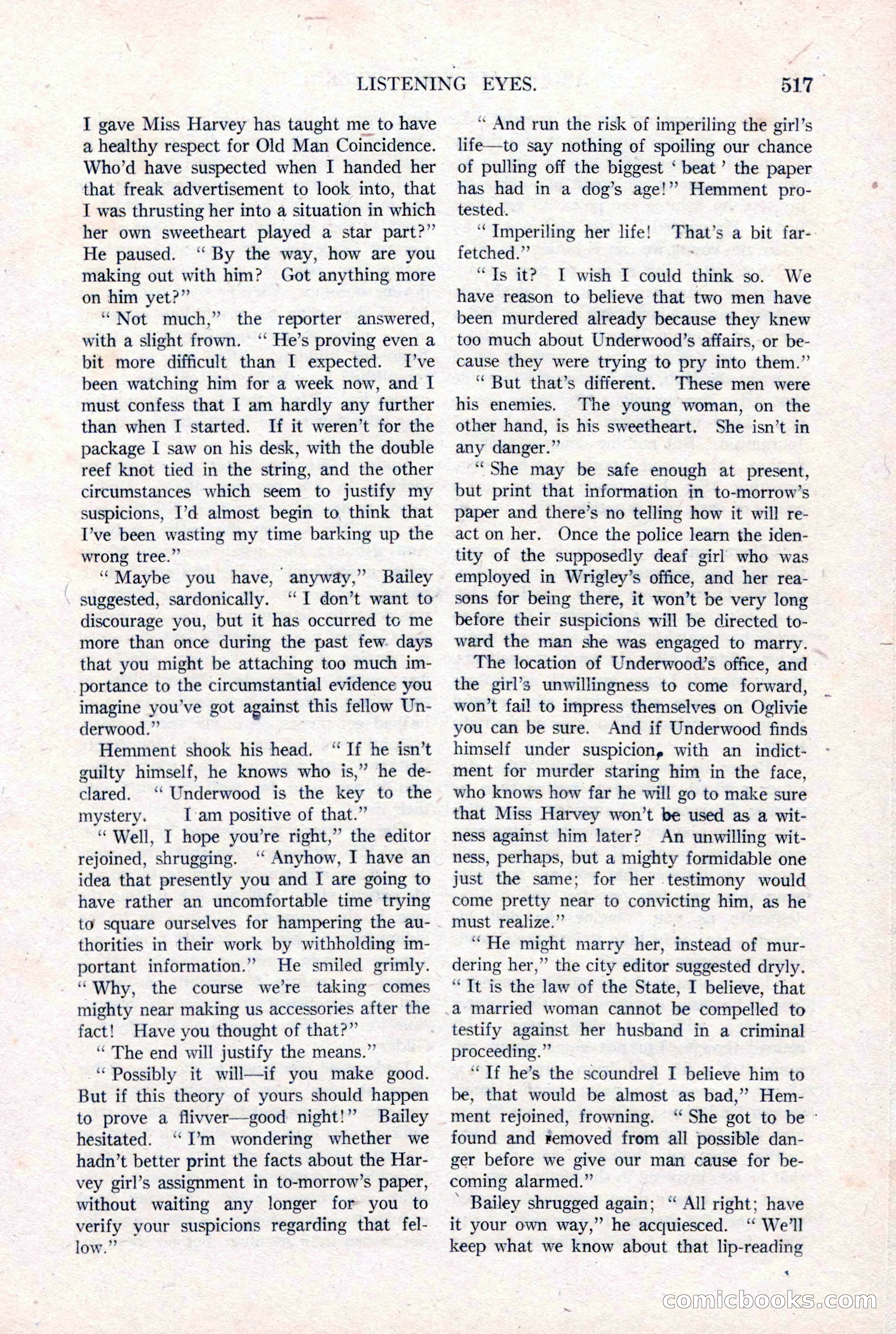 Argosy All-Story Weekly, January 15, 1921 — page 95 of 160
