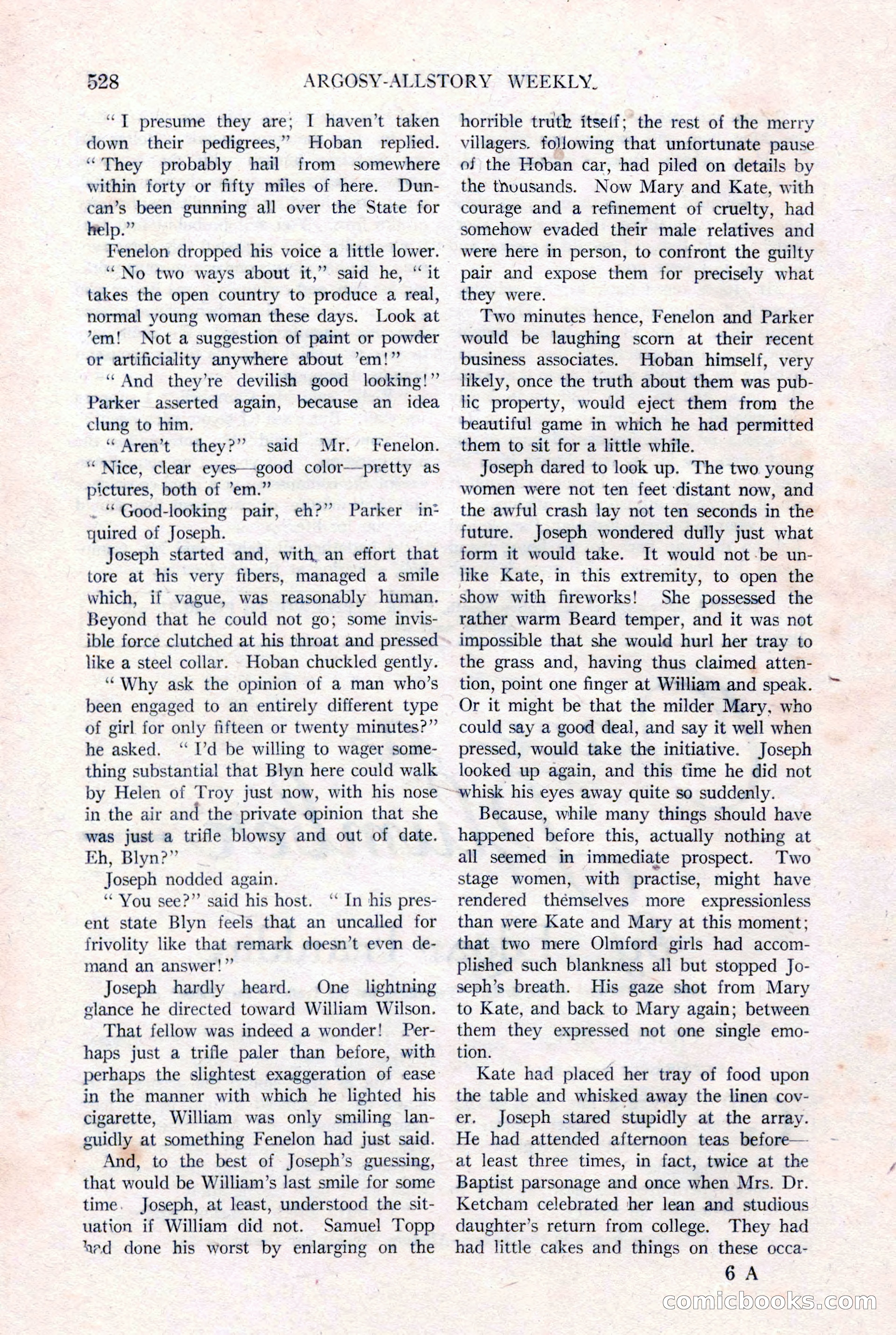 Argosy All-Story Weekly, January 15, 1921 — page 106 of 160
