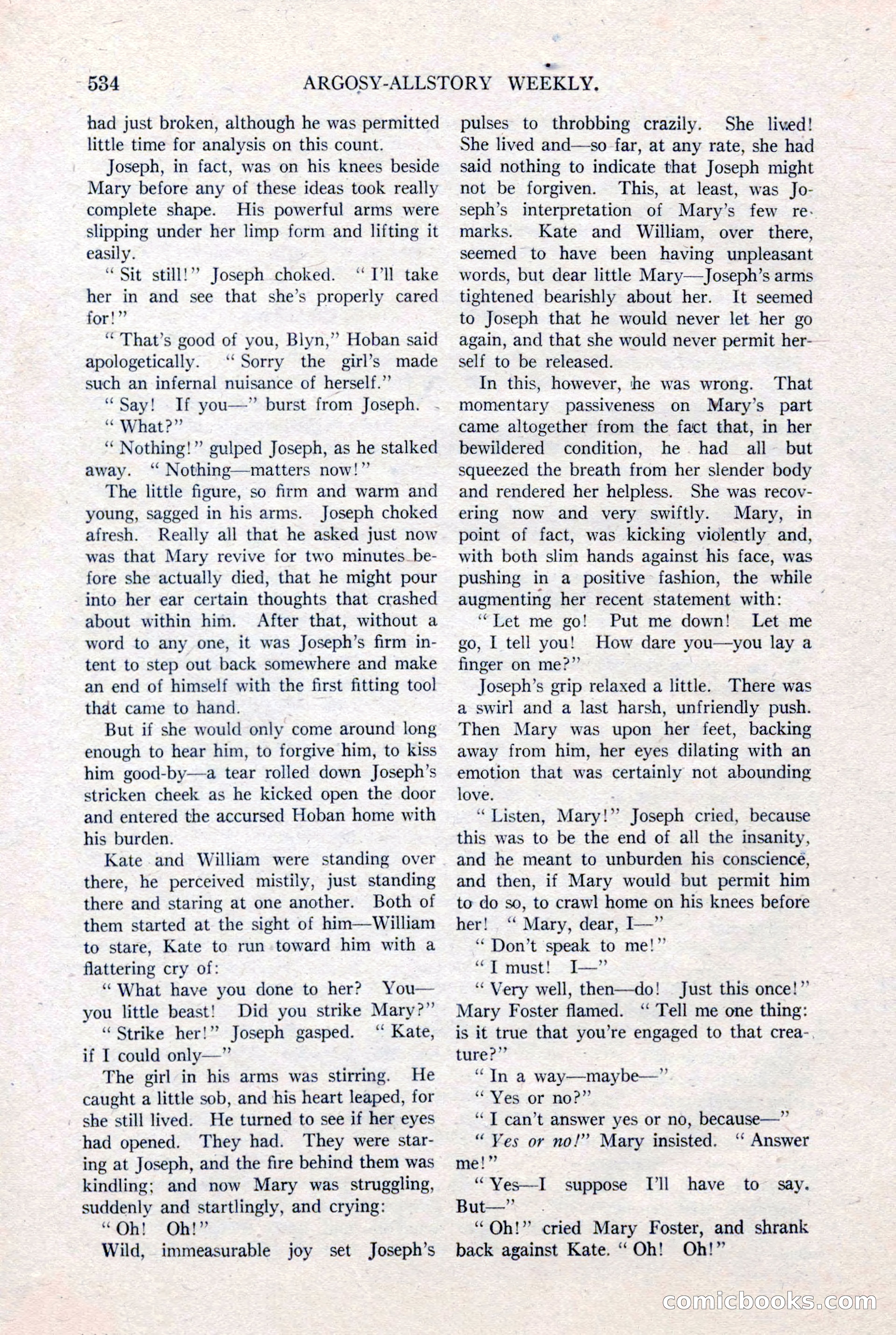 Argosy All-Story Weekly, January 15, 1921 — page 112 of 160
