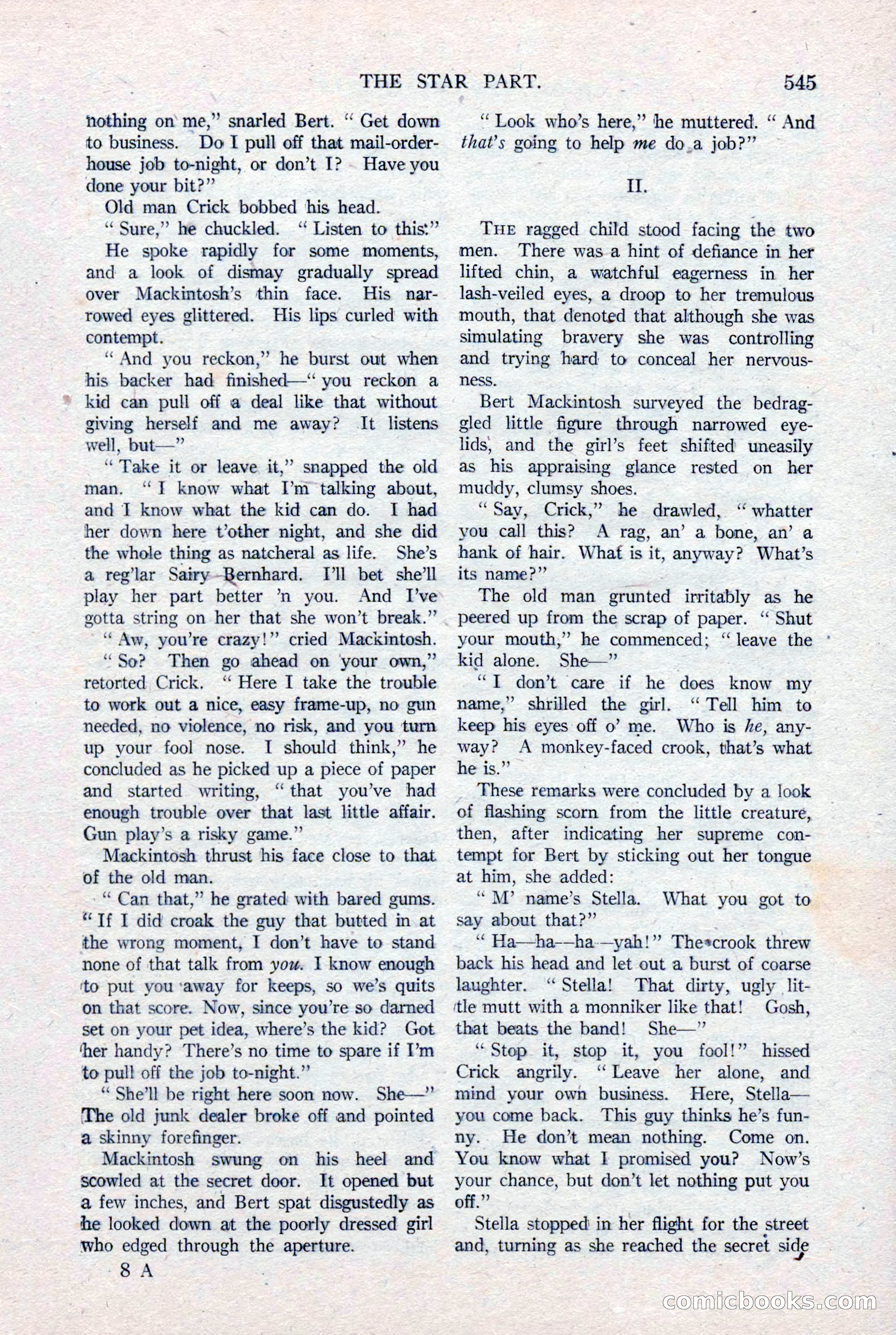 Argosy All-Story Weekly, January 15, 1921 — page 123 of 160