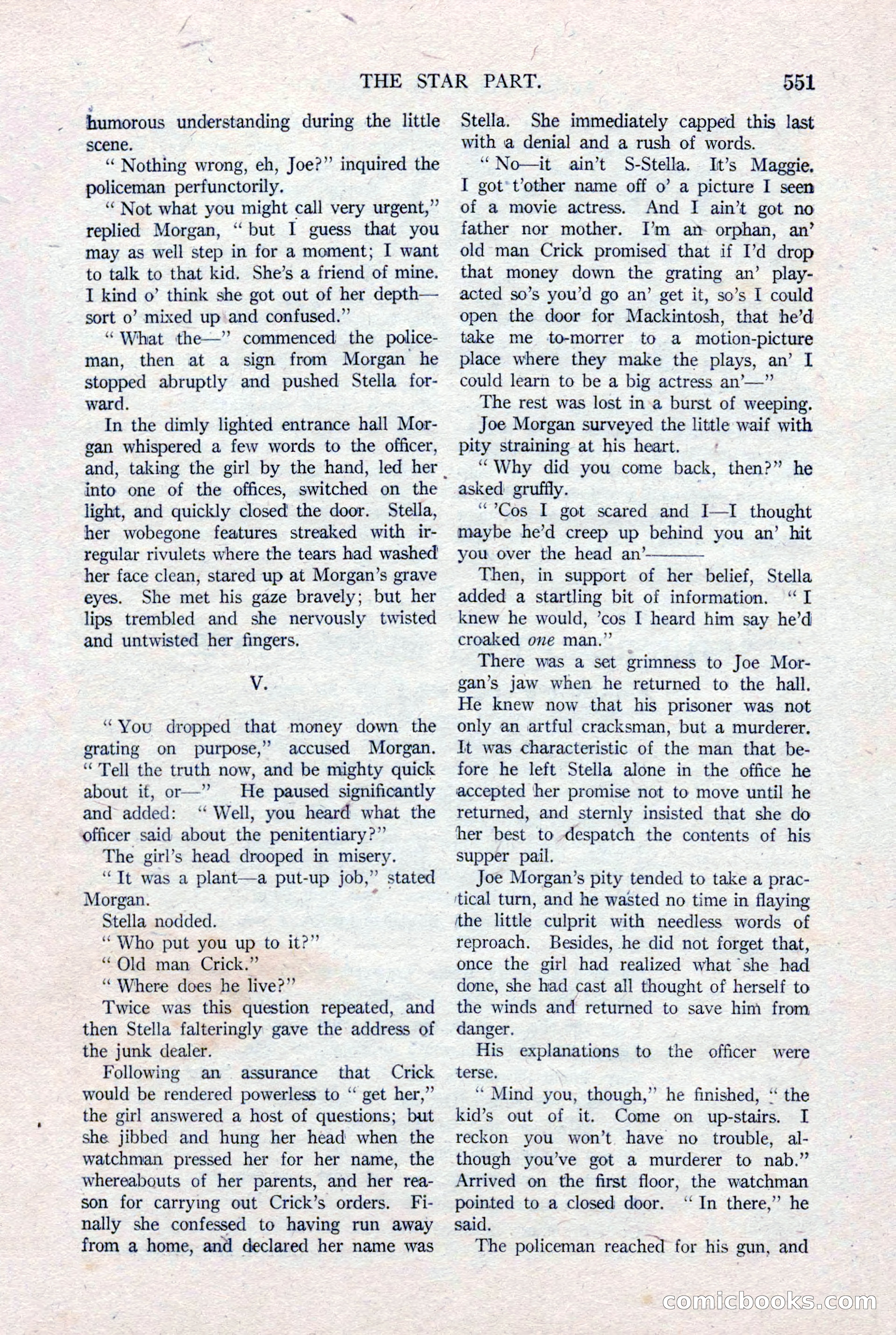 Argosy All-Story Weekly, January 15, 1921 — page 129 of 160