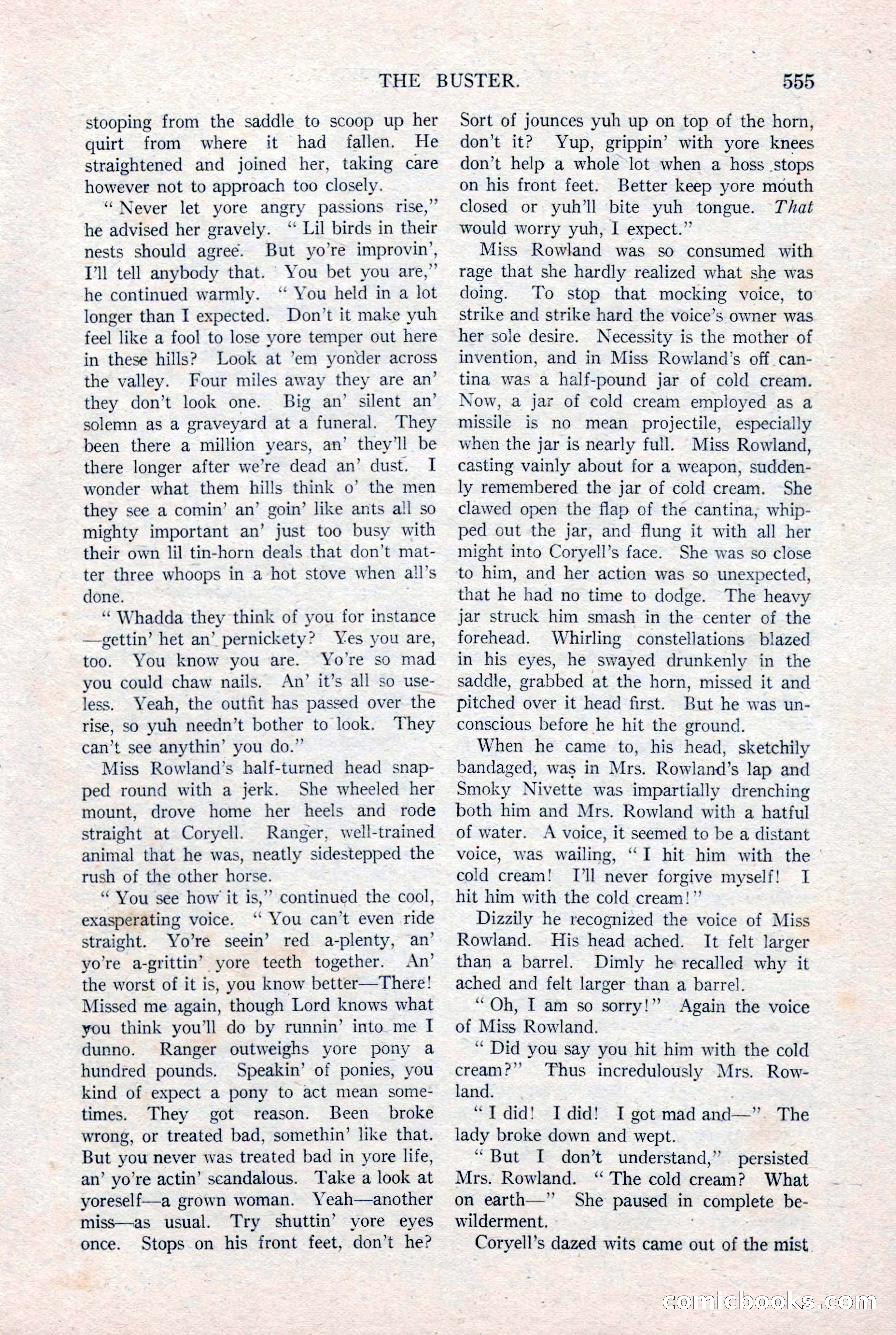 Argosy All-Story Weekly, January 15, 1921 — page 133 of 160