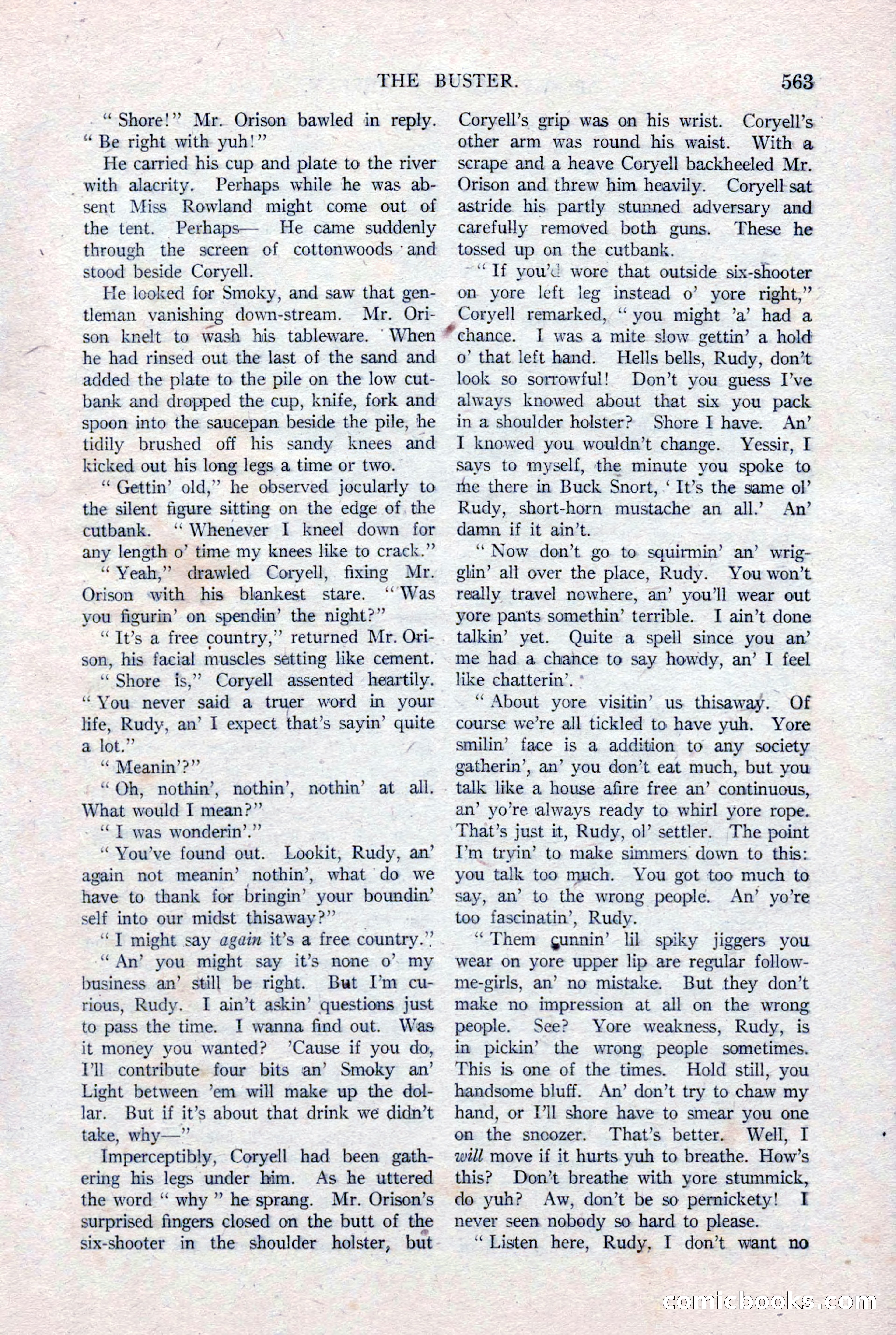 Argosy All-Story Weekly, January 15, 1921 — page 141 of 160