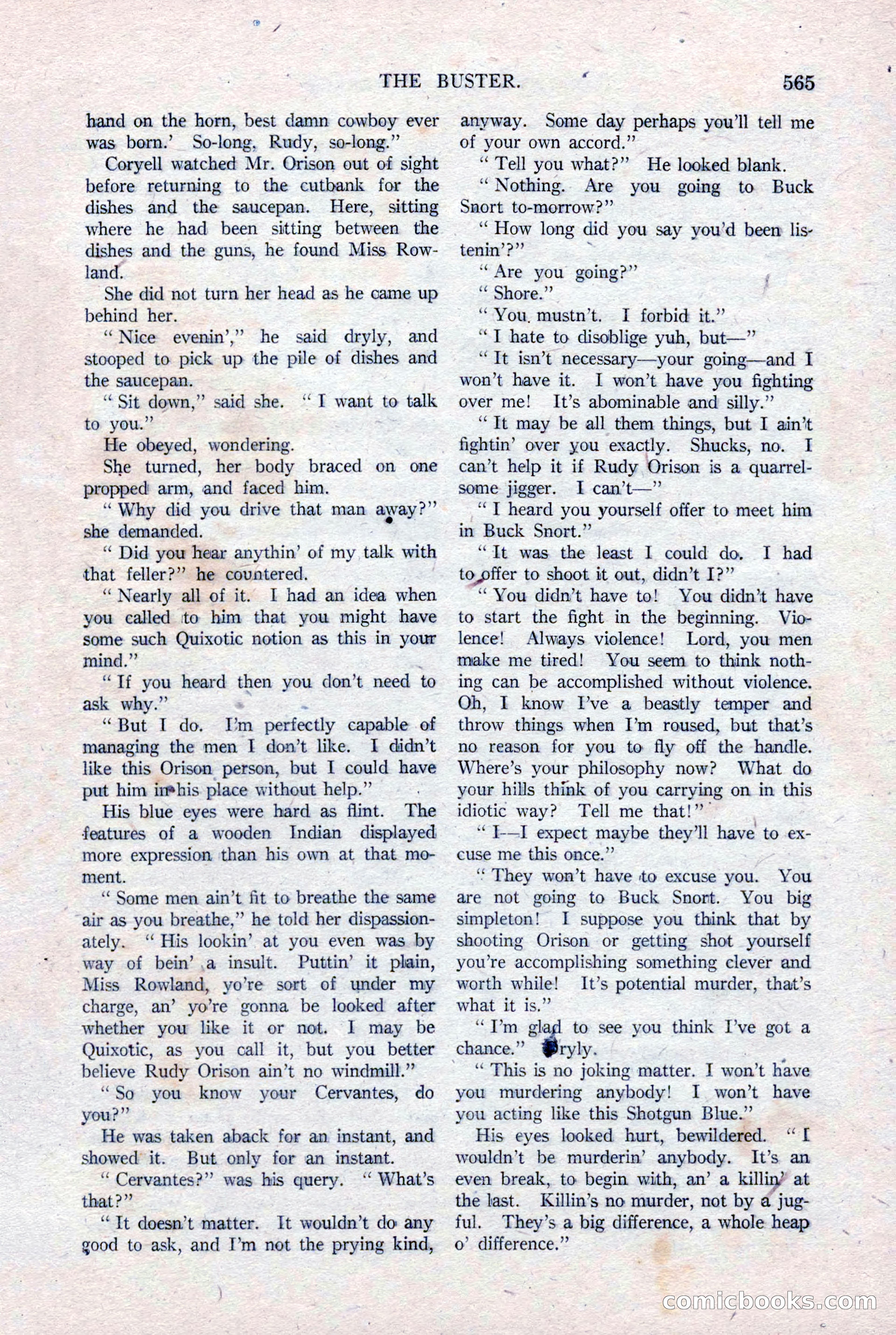Argosy All-Story Weekly, January 15, 1921 — page 143 of 160