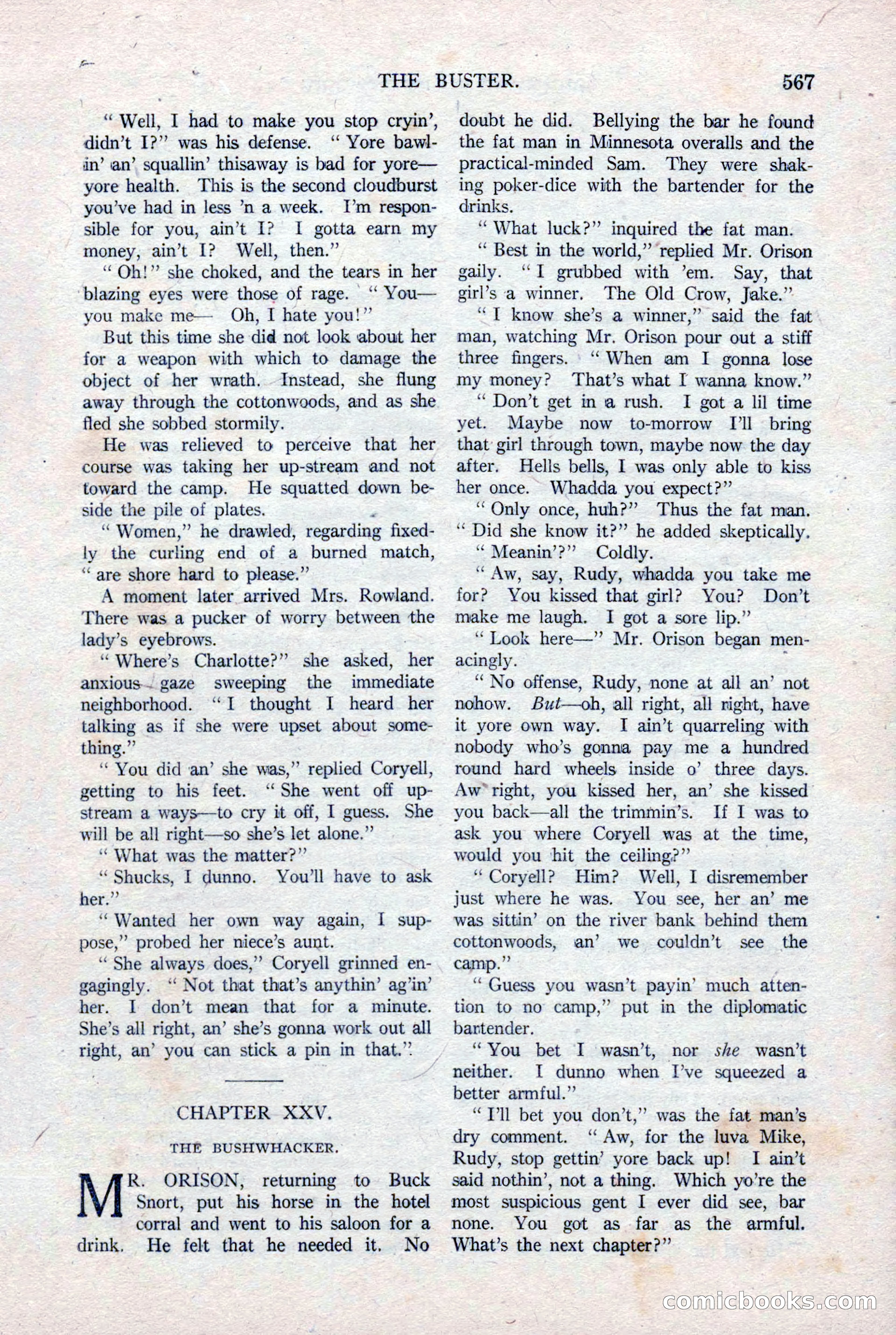 Argosy All-Story Weekly, January 15, 1921 — page 145 of 160