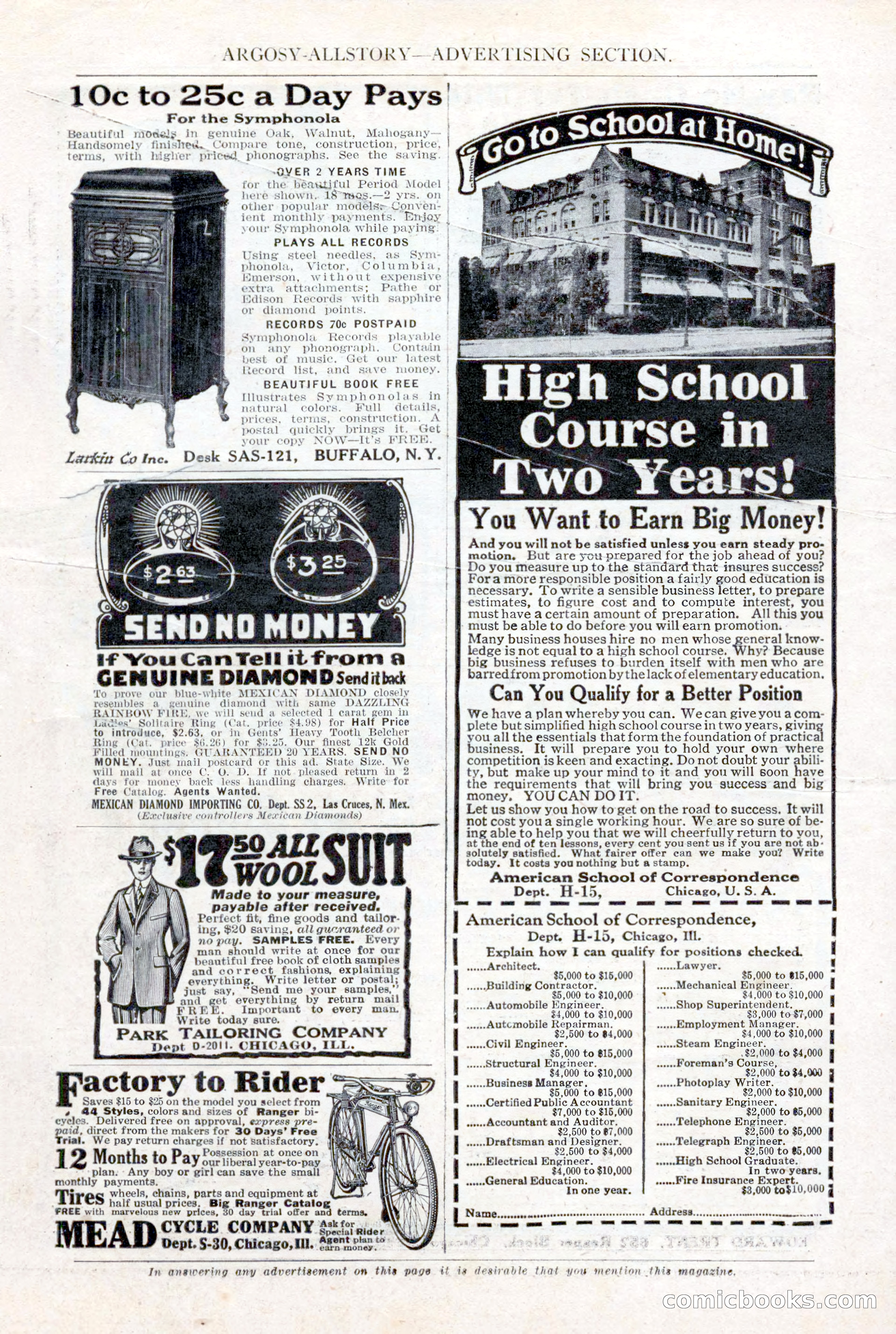 Argosy All-Story Weekly, January 15, 1921 — page 157 of 160