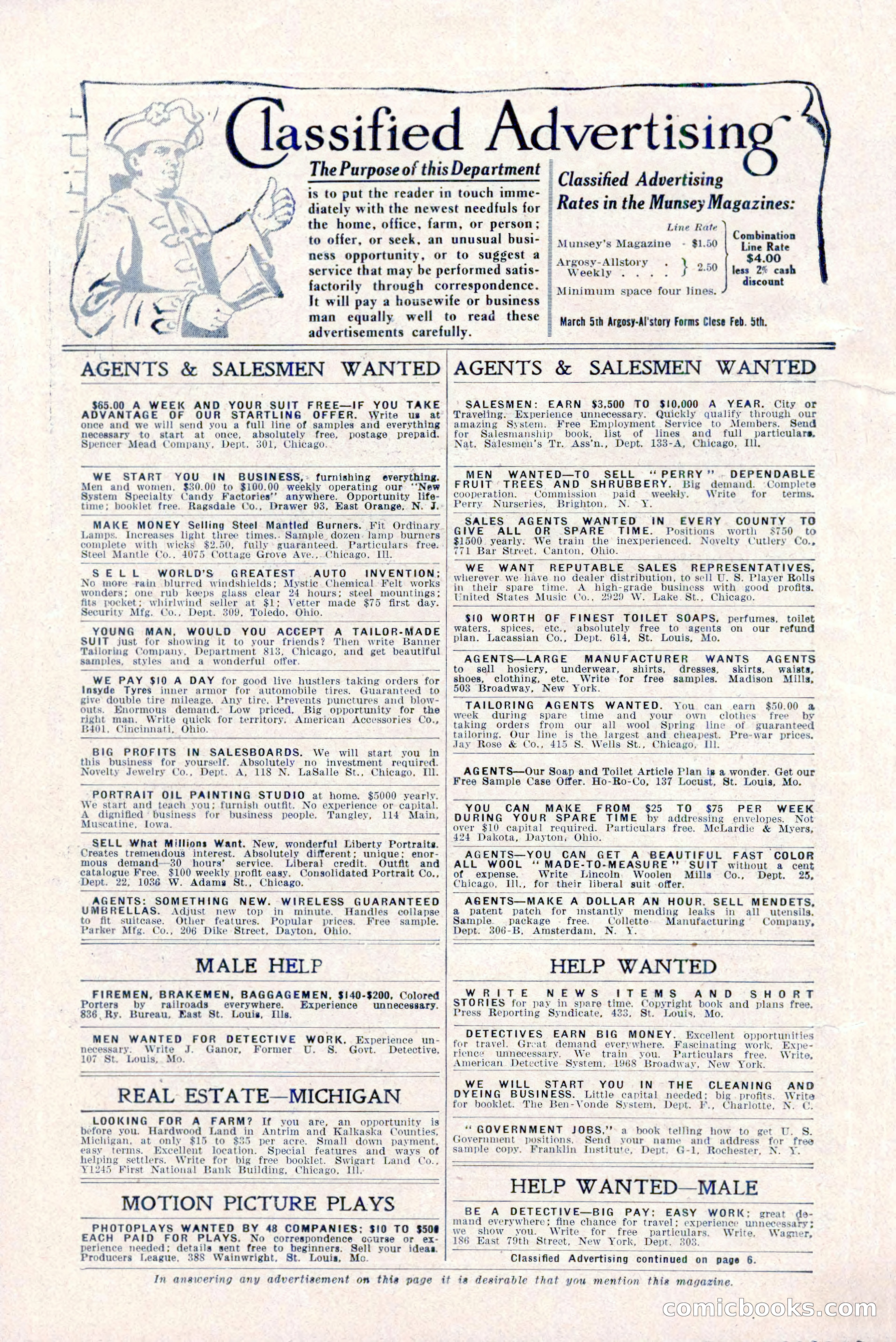 Argosy All-Story Weekly, January 29, 1923 — page 6 of 156