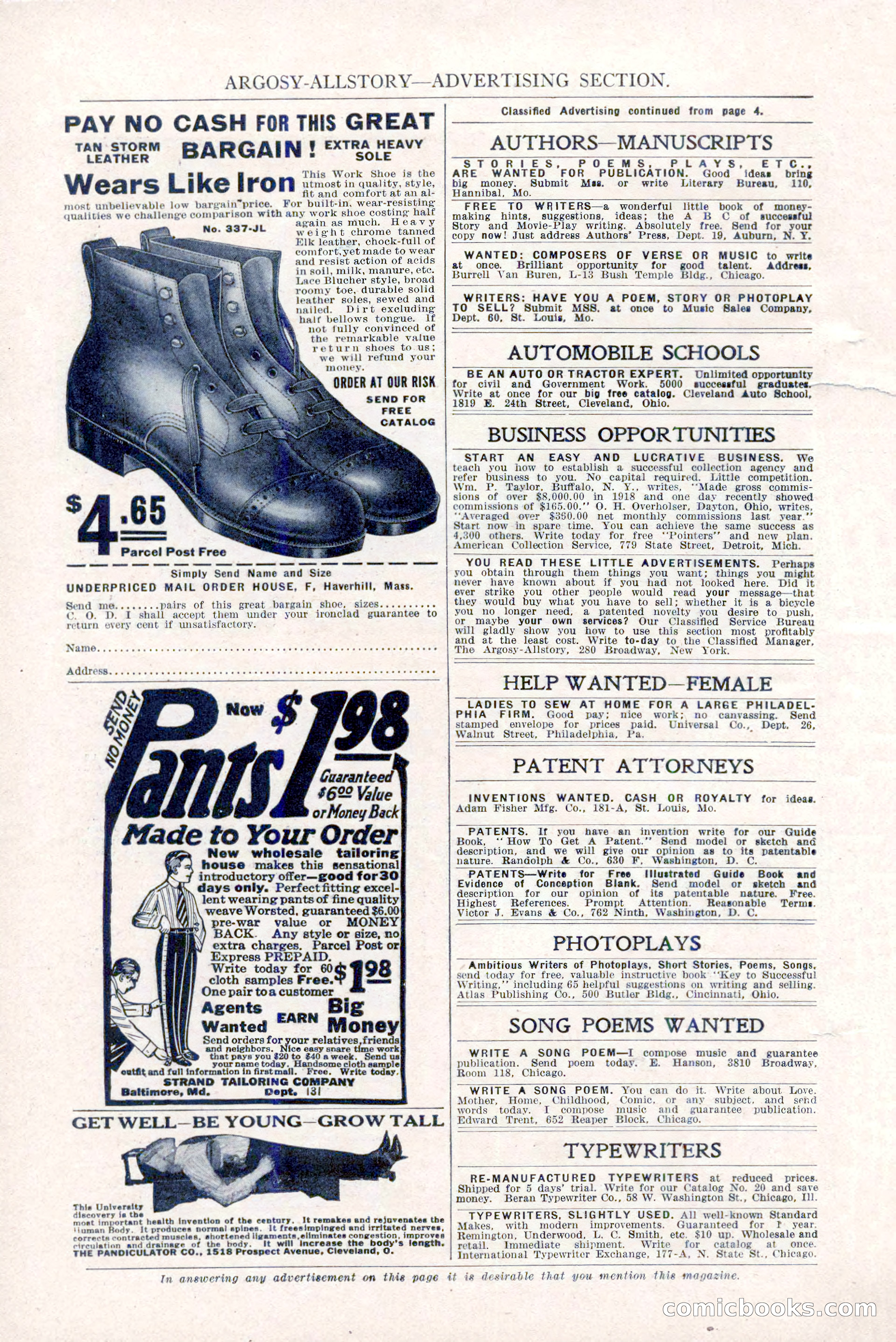 Argosy All-Story Weekly, January 29, 1923 — page 8 of 156