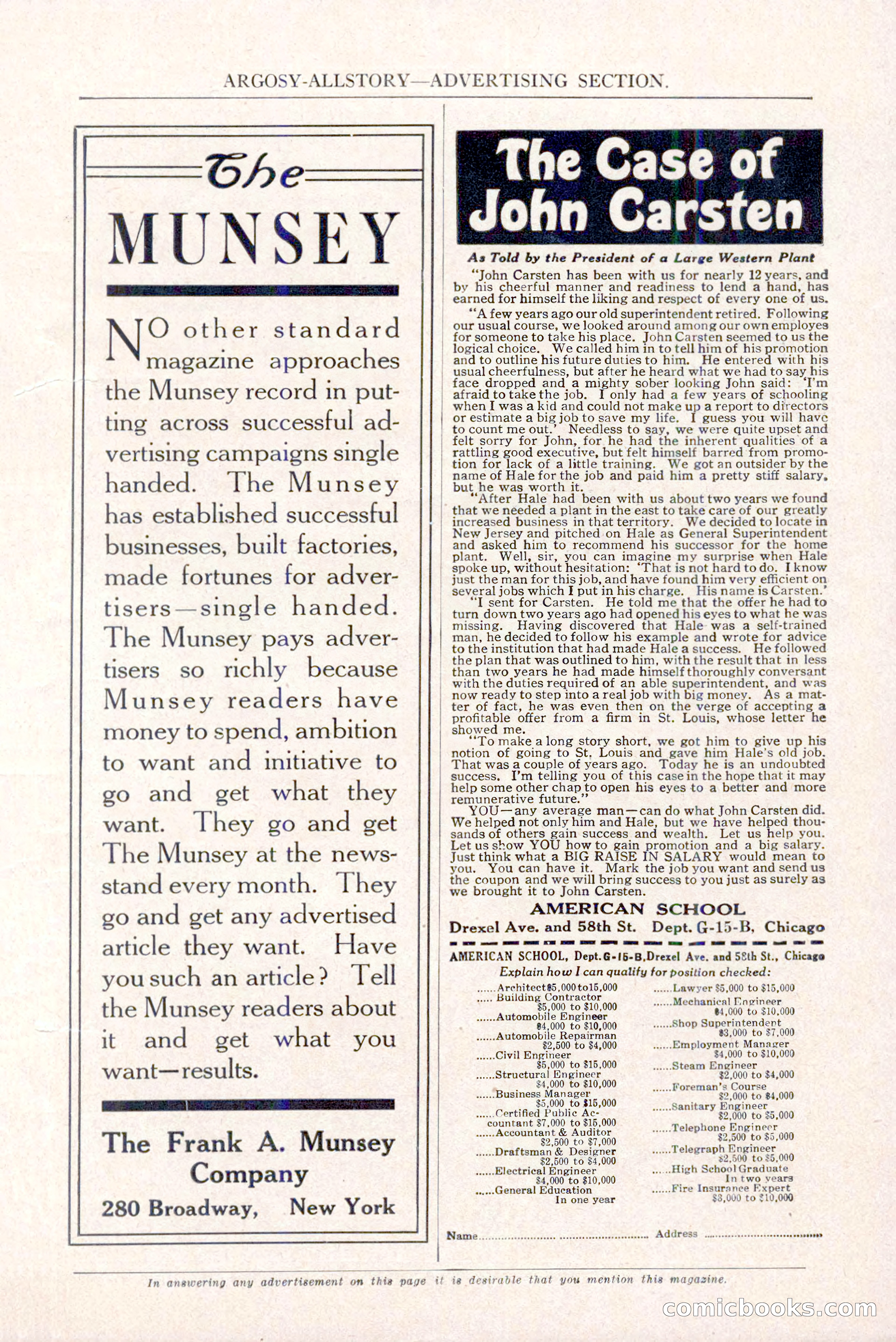 Argosy All-Story Weekly, January 29, 1923 — page 9 of 156