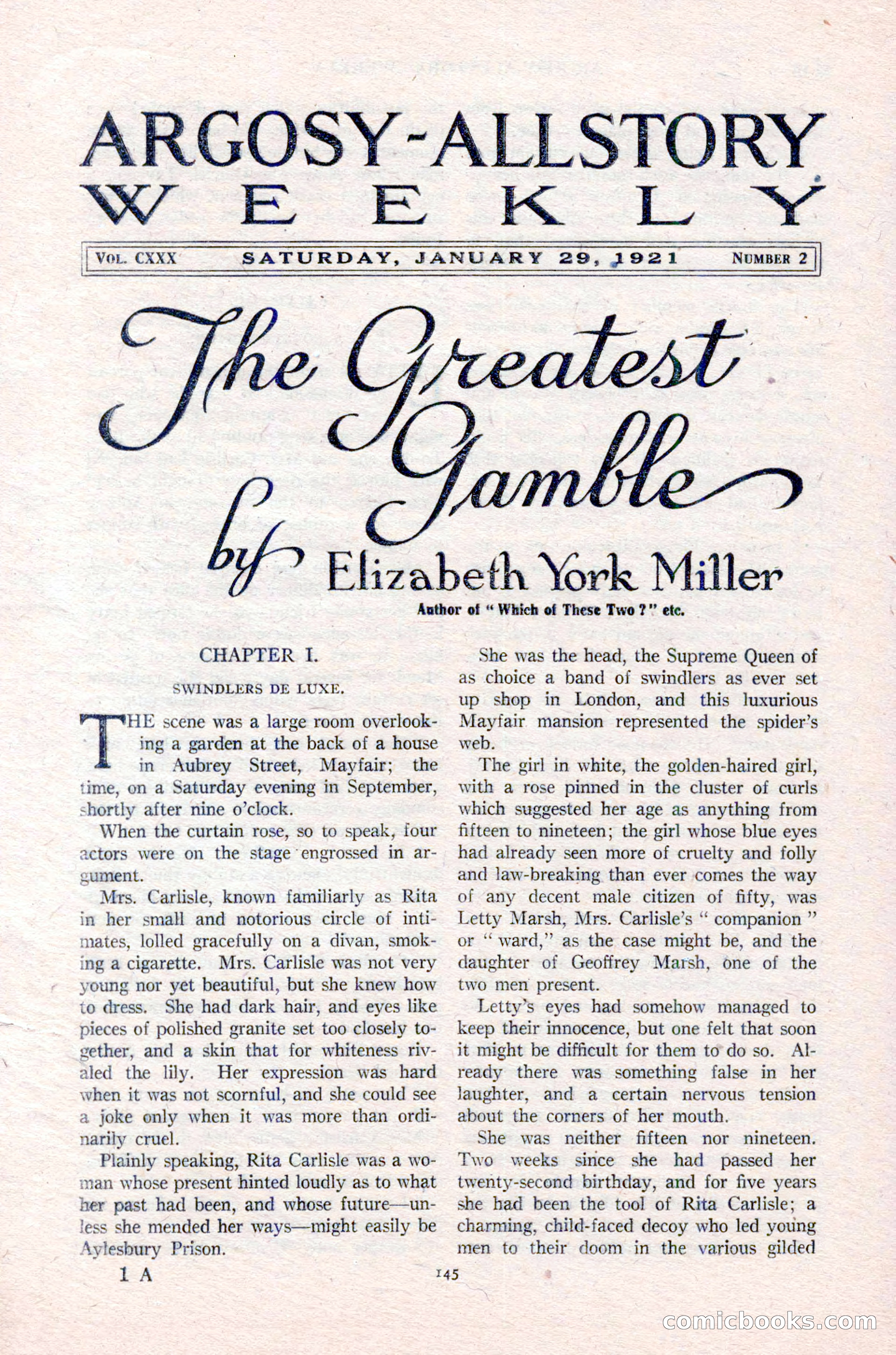 Argosy All-Story Weekly, January 29, 1923 — page 11 of 156
