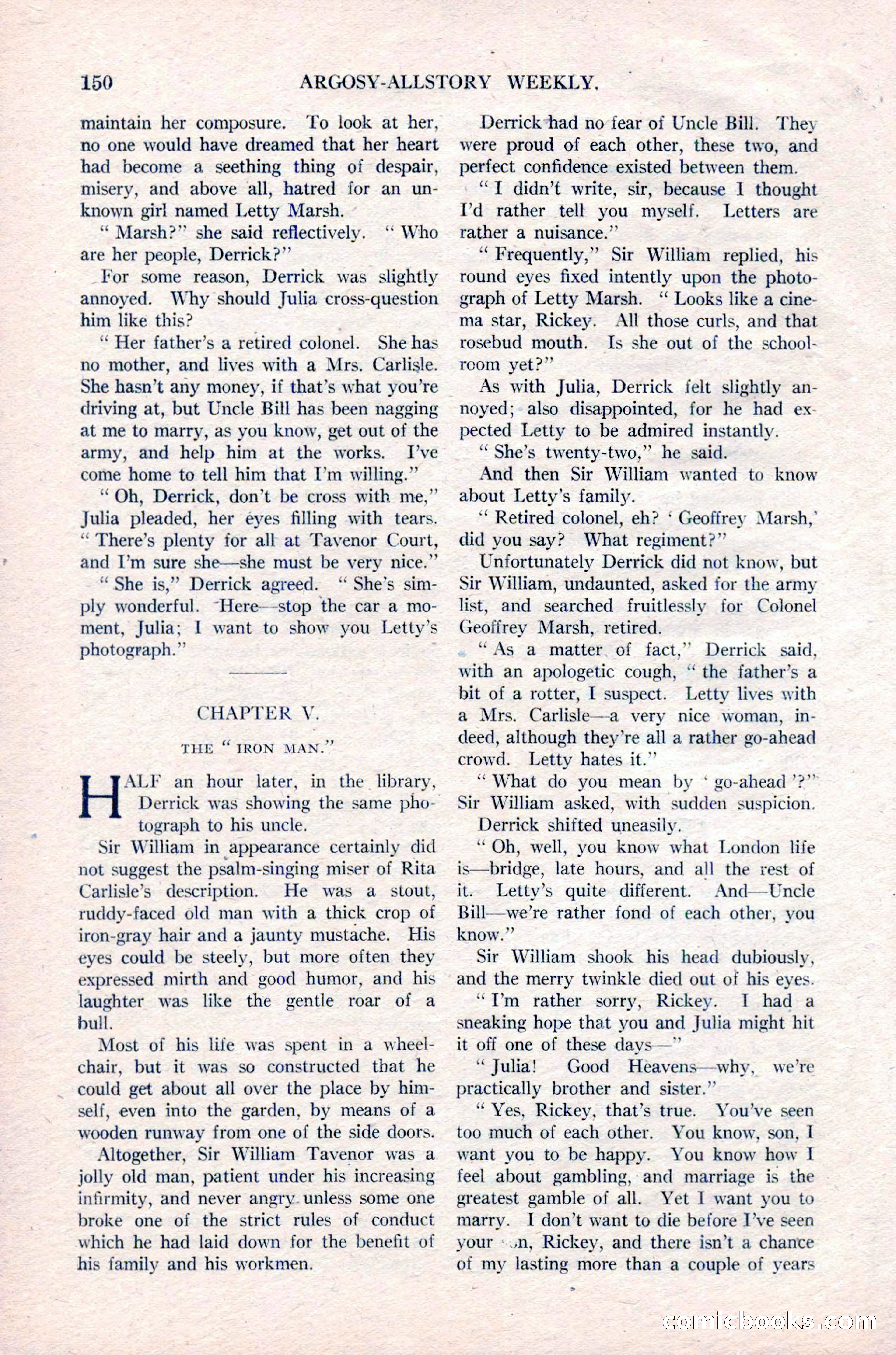 Argosy All-Story Weekly, January 29, 1923 — page 16 of 156