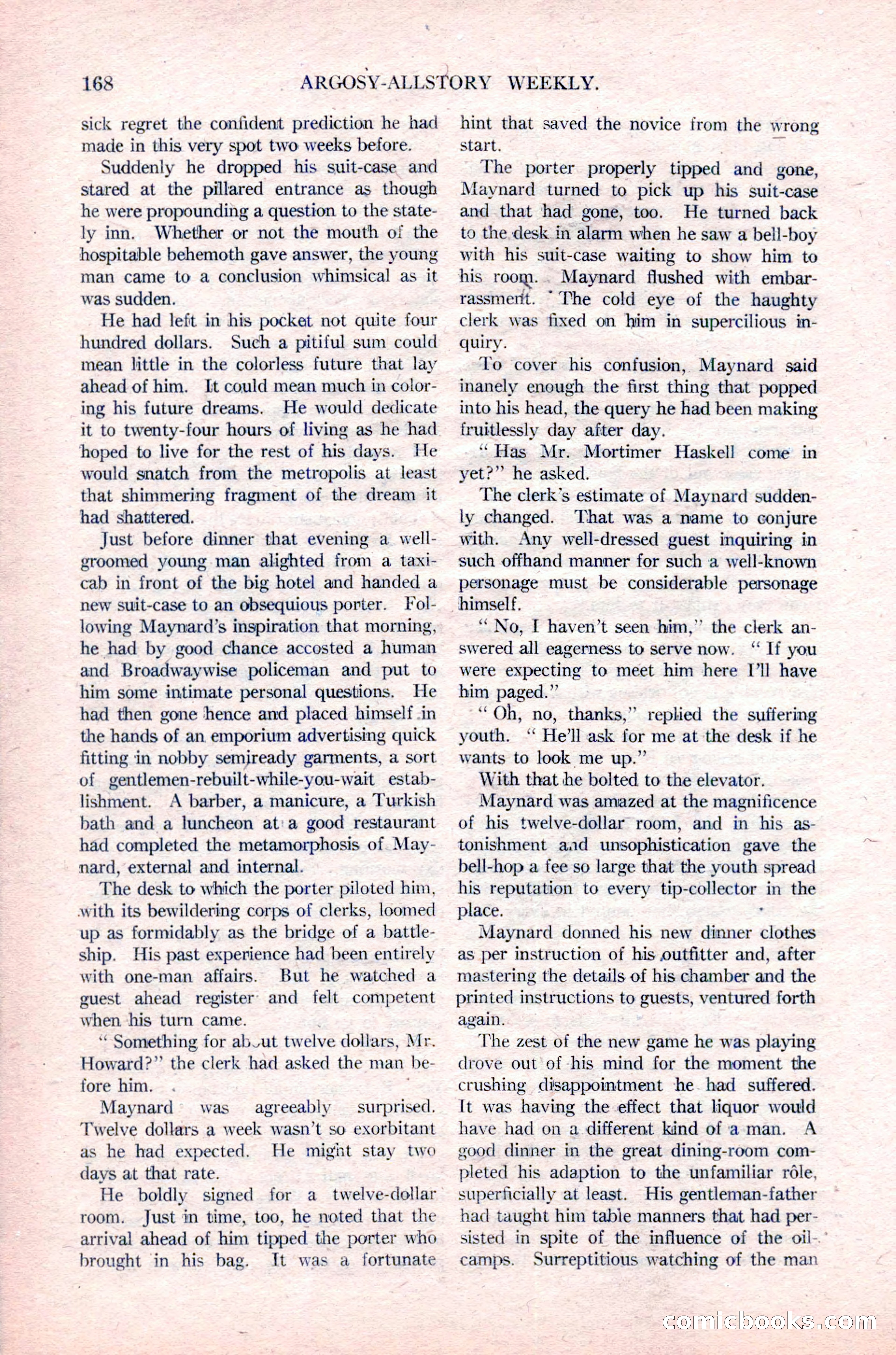 Argosy All-Story Weekly, January 29, 1923 — page 34 of 156