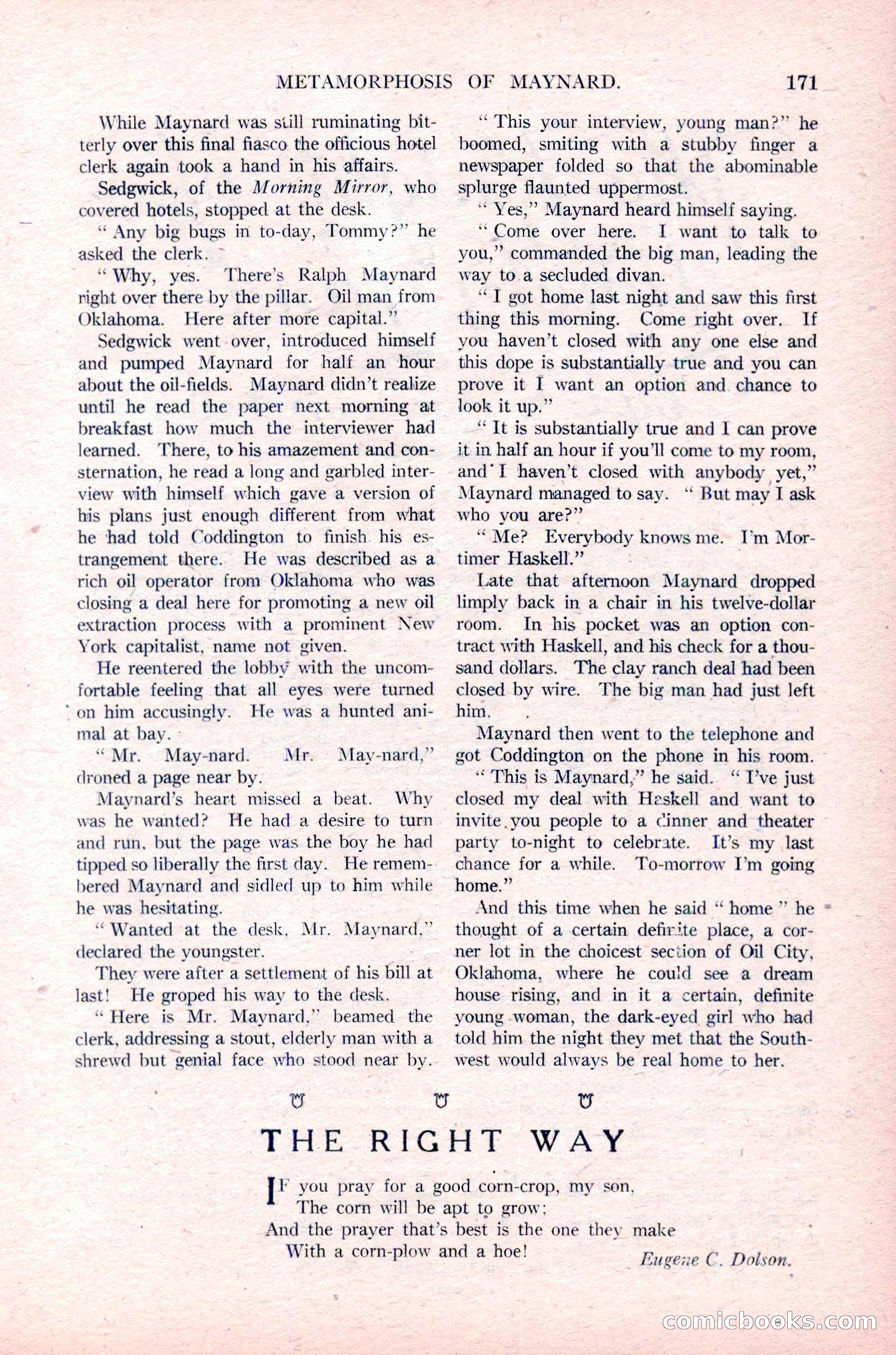 Argosy All-Story Weekly, January 29, 1923 — page 37 of 156