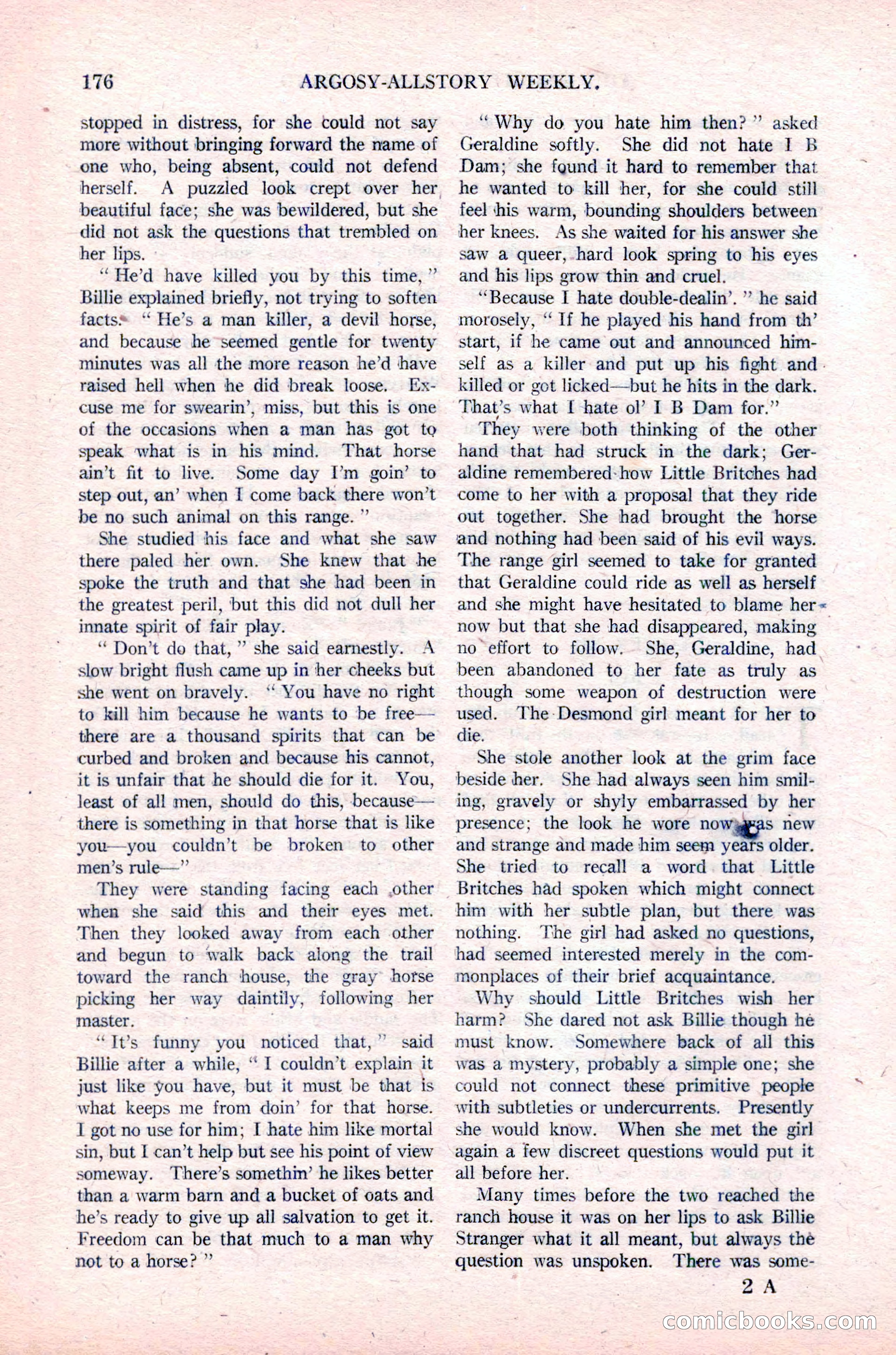 Argosy All-Story Weekly, January 29, 1923 — page 42 of 156