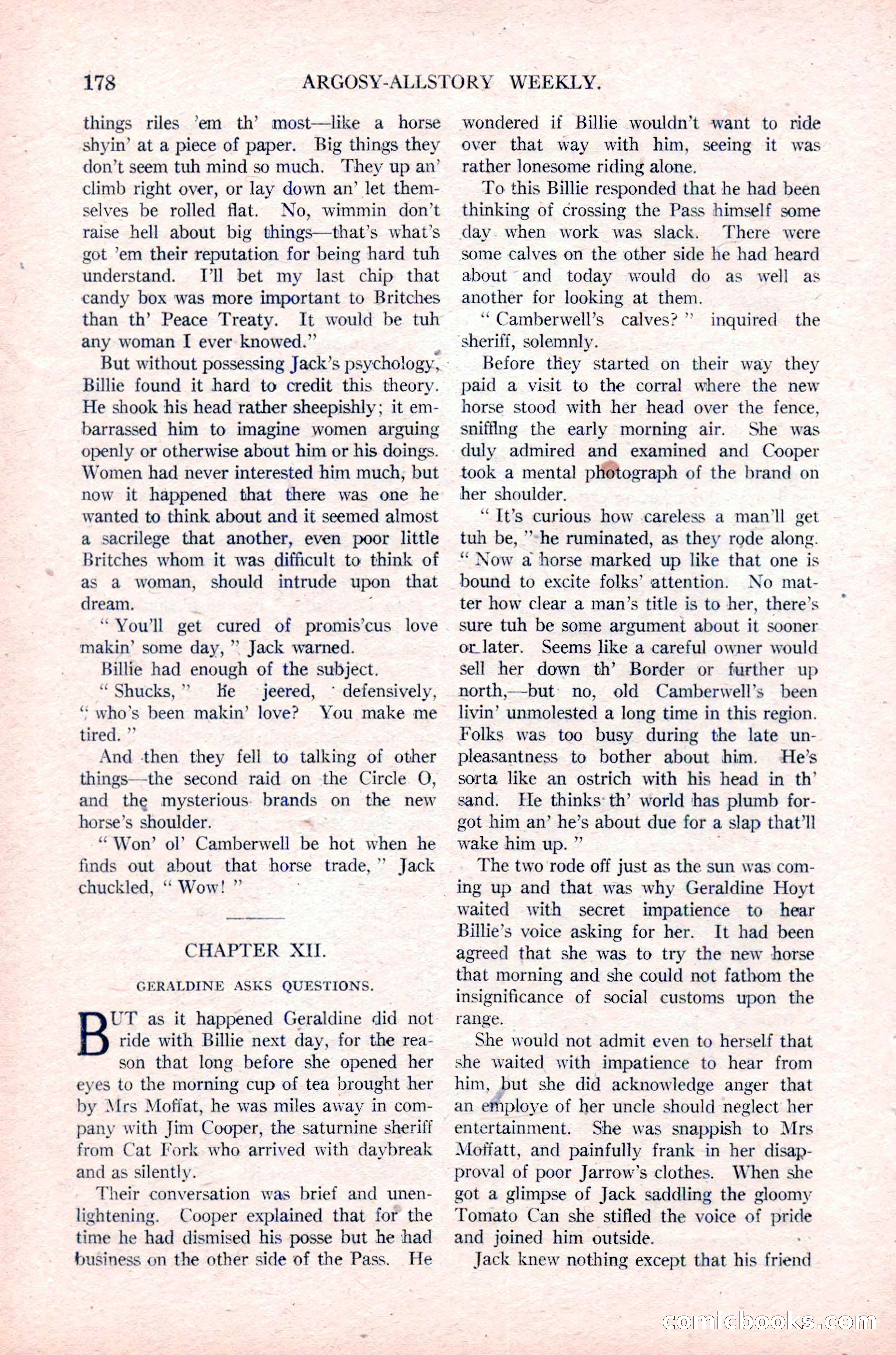 Argosy All-Story Weekly, January 29, 1923 — page 44 of 156
