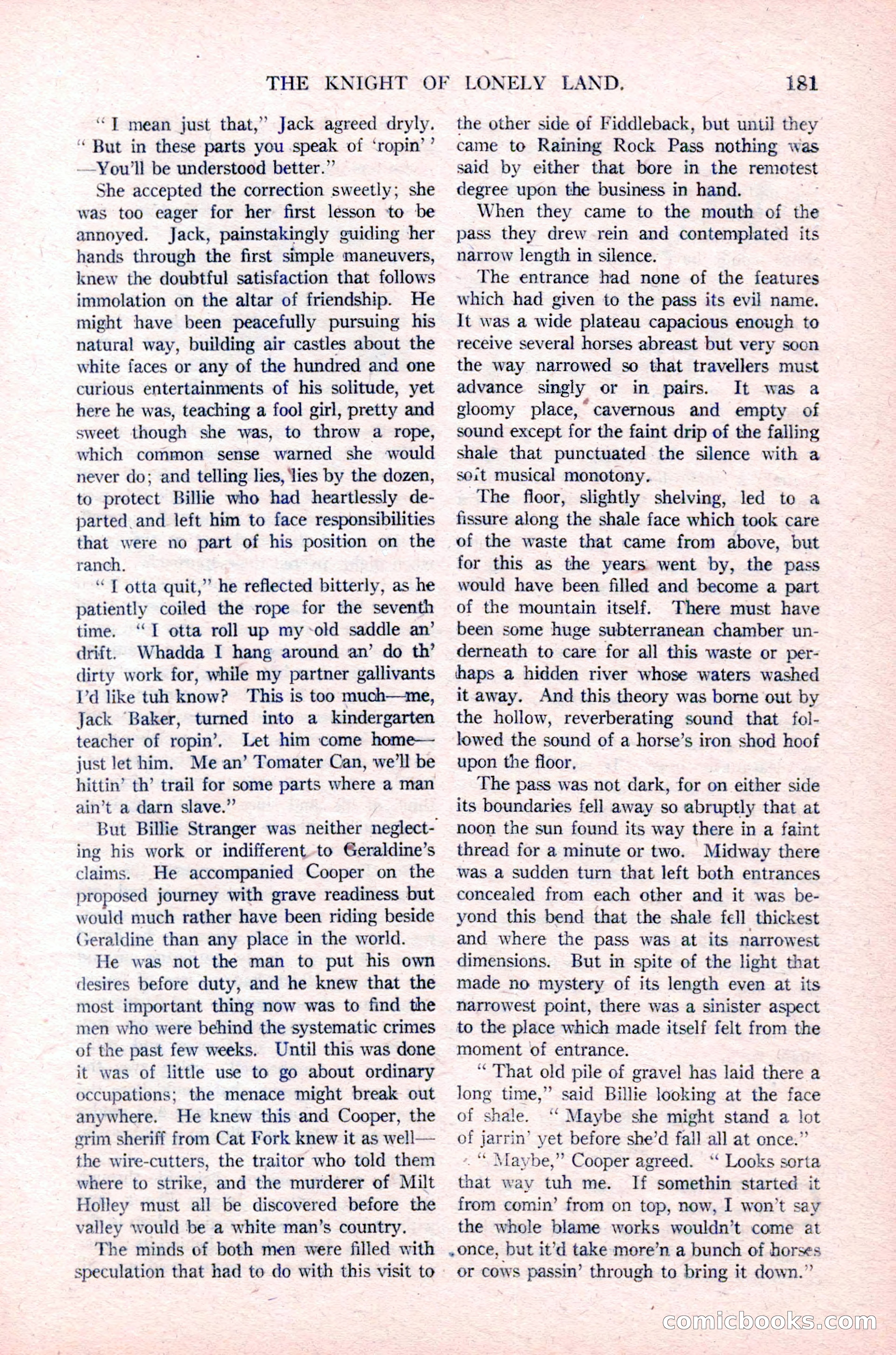 Argosy All-Story Weekly, January 29, 1923 — page 47 of 156