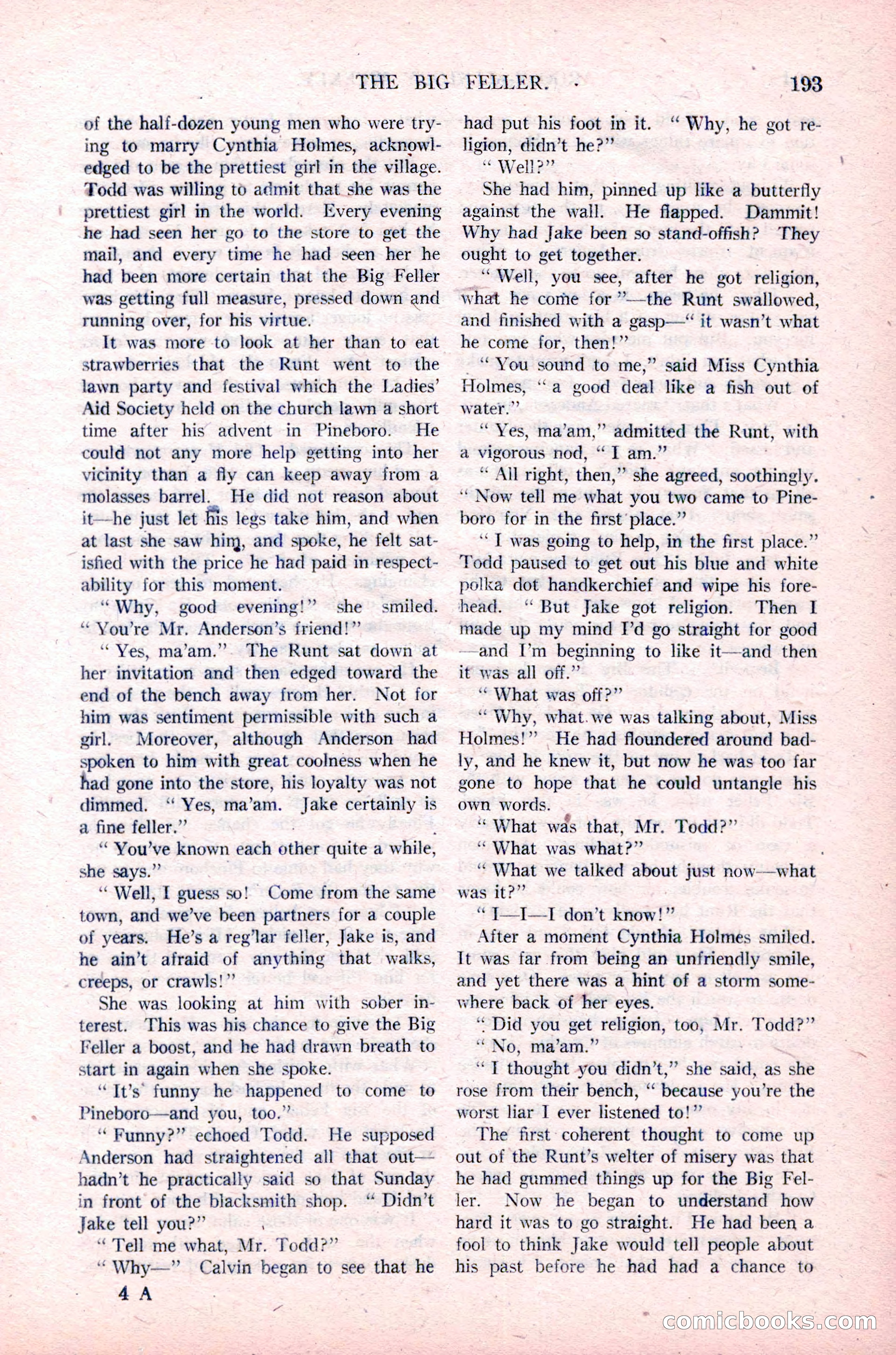 Argosy All-Story Weekly, January 29, 1923 — page 59 of 156