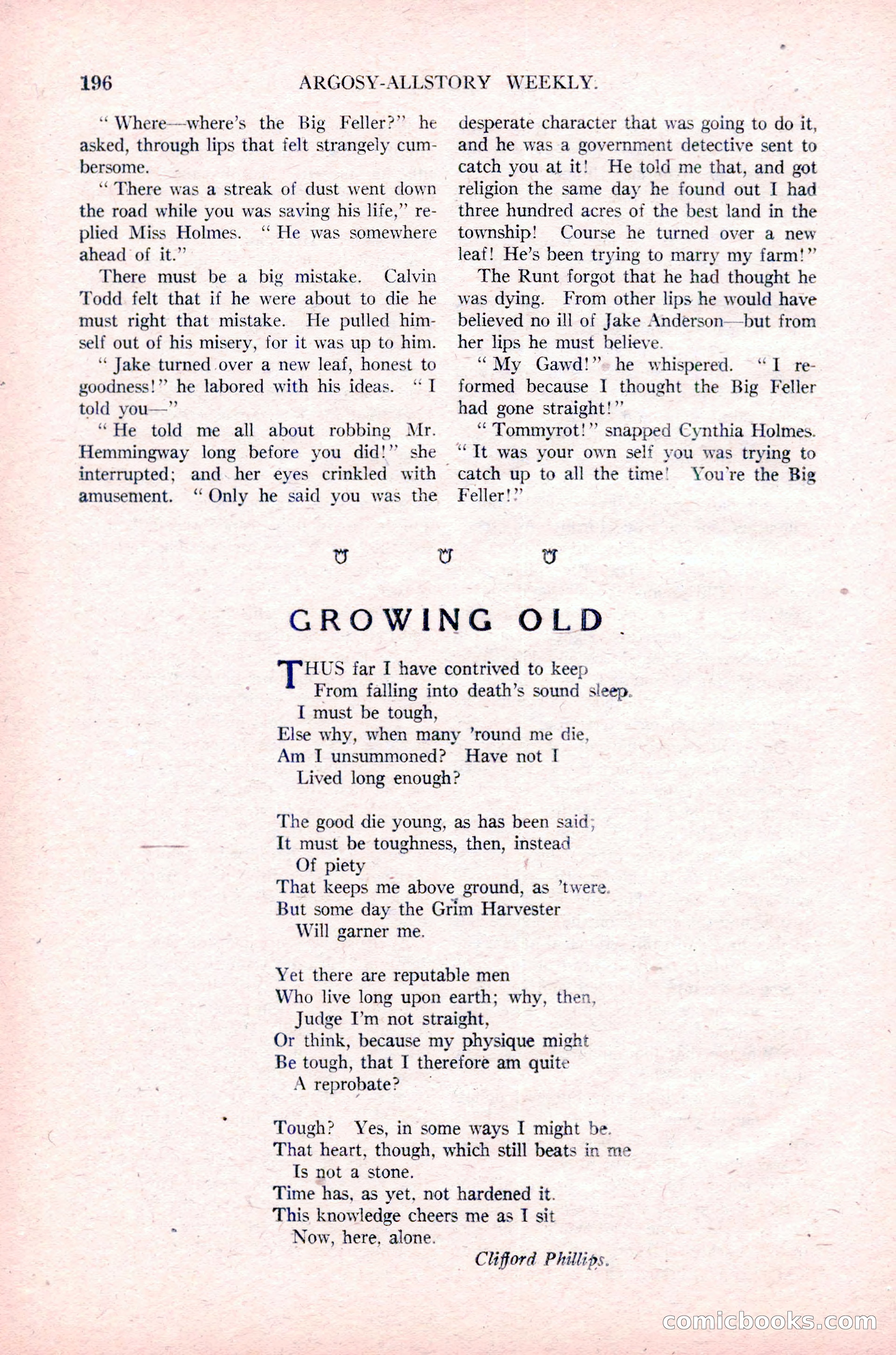 Argosy All-Story Weekly, January 29, 1923 — page 62 of 156