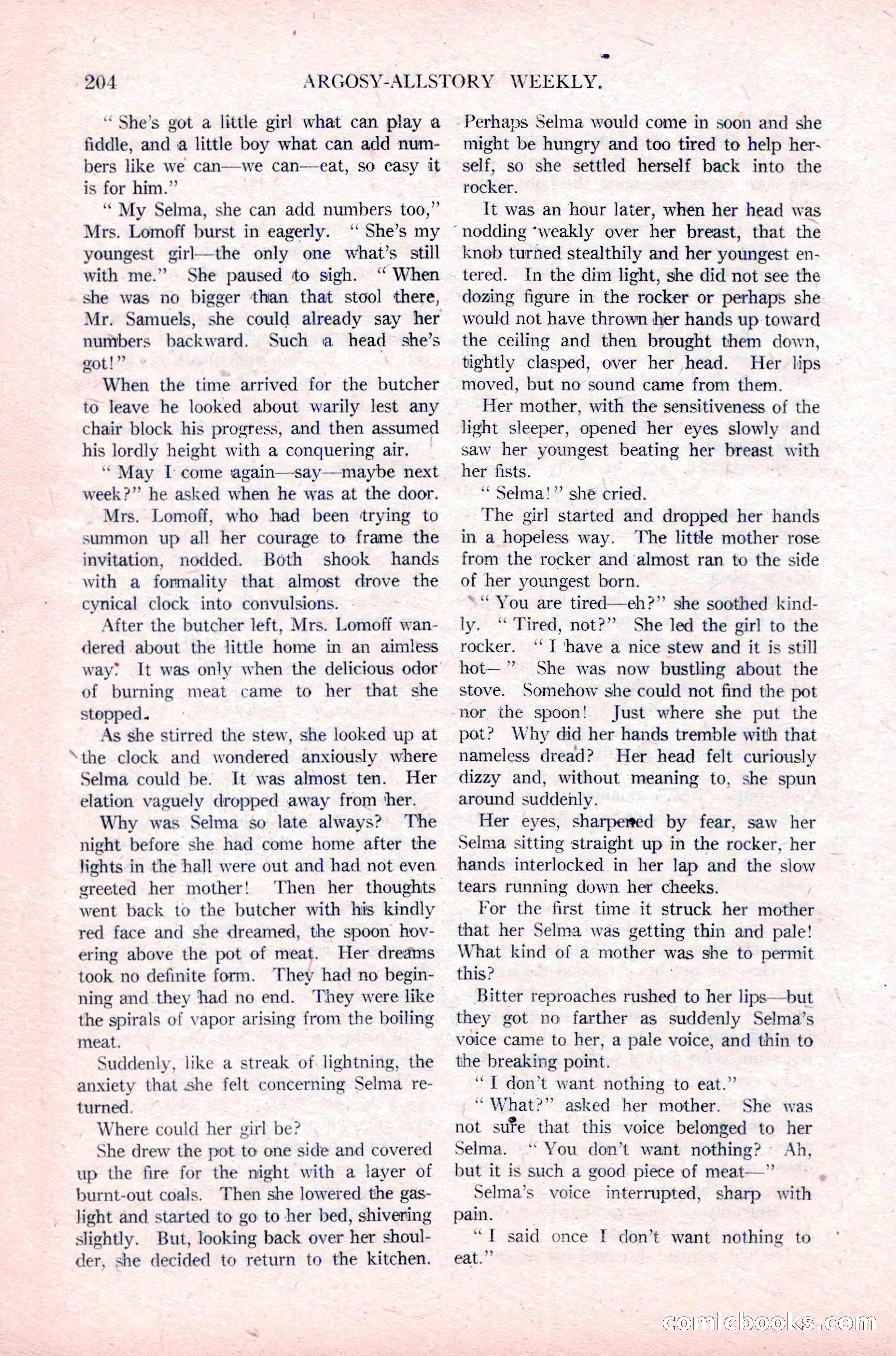 Argosy All-Story Weekly, January 29, 1923 — page 70 of 156
