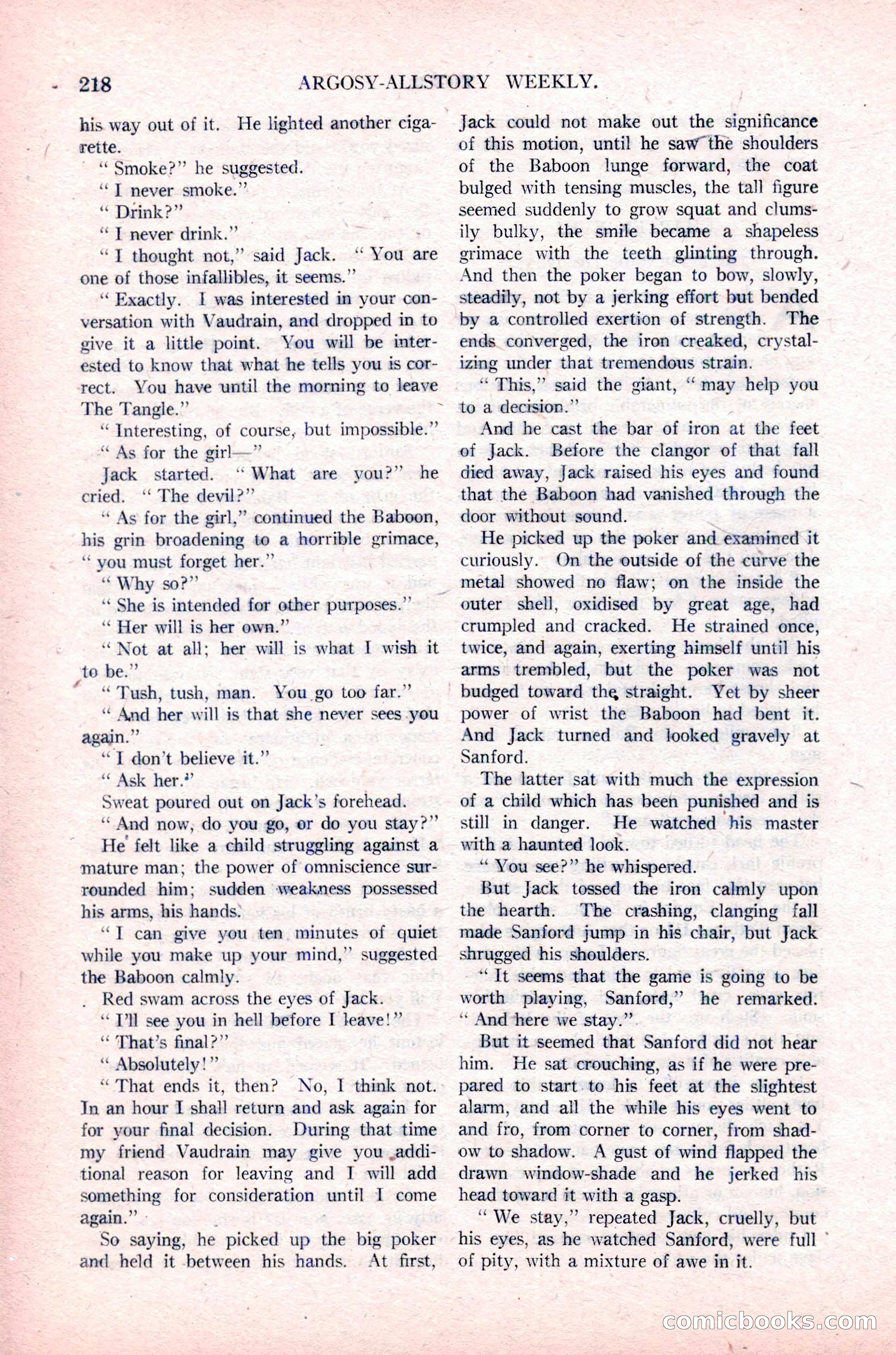 Argosy All-Story Weekly, January 29, 1923 — page 84 of 156