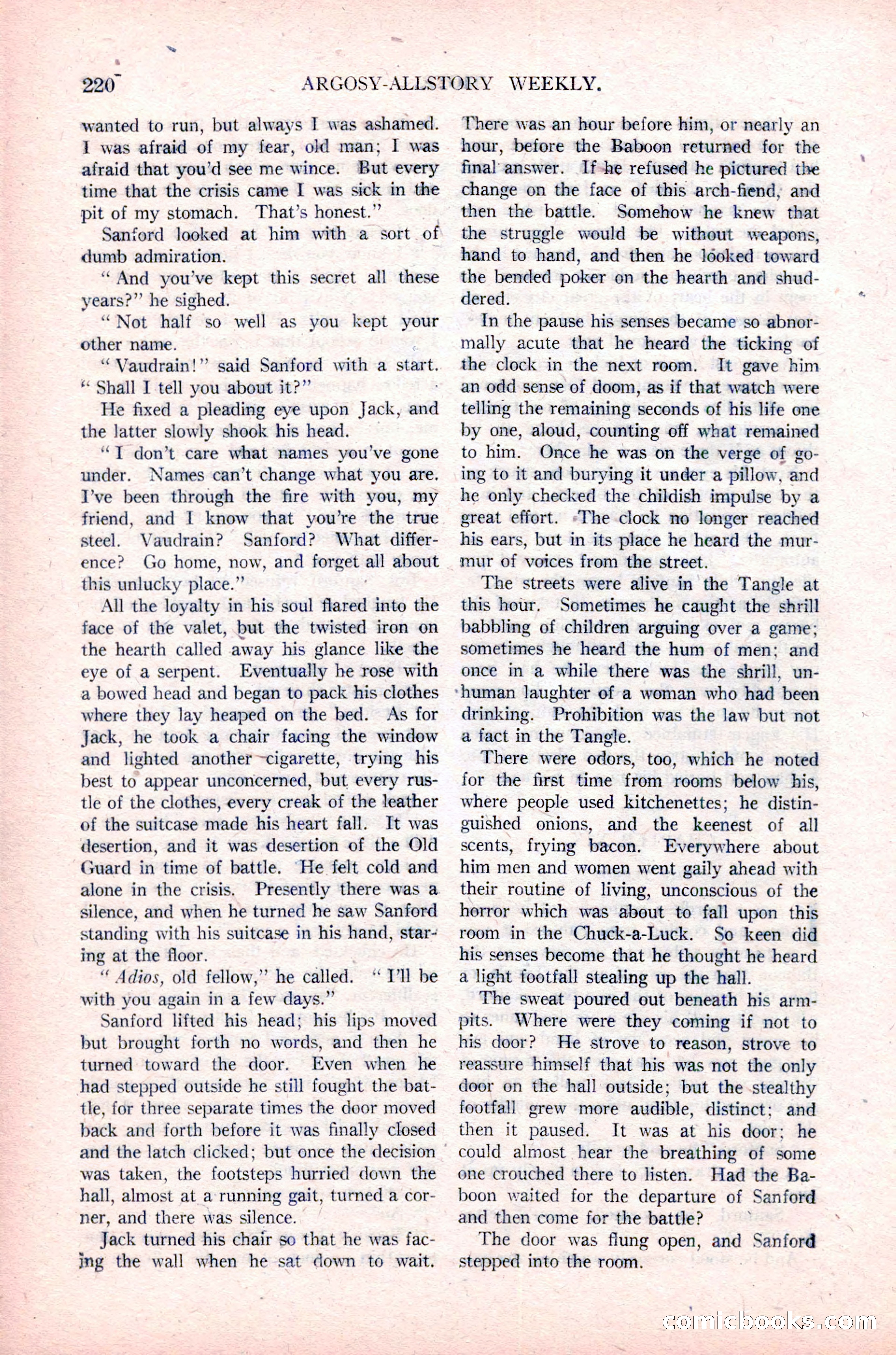 Argosy All-Story Weekly, January 29, 1923 — page 86 of 156