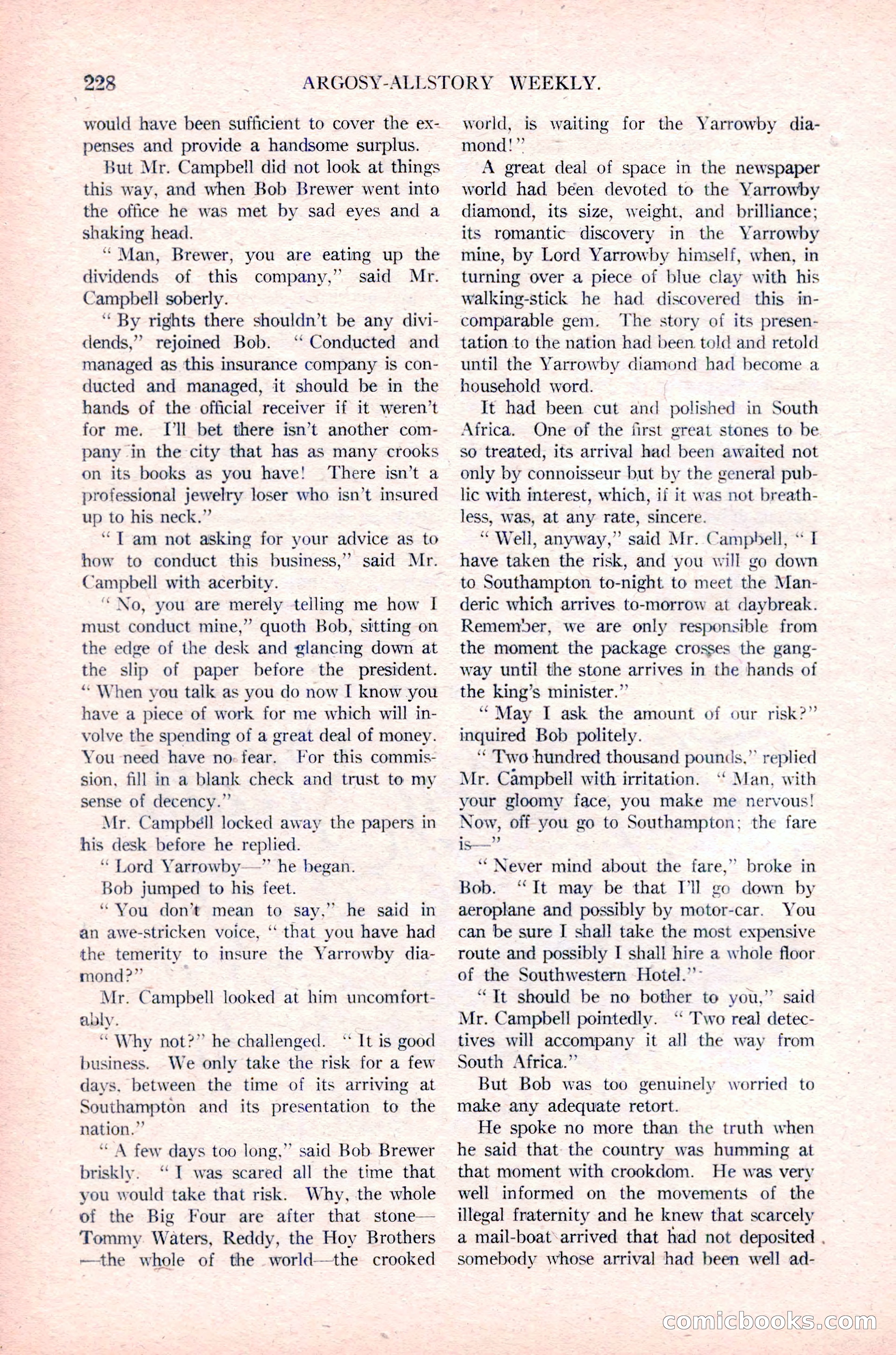 Argosy All-Story Weekly, January 29, 1923 — page 94 of 156