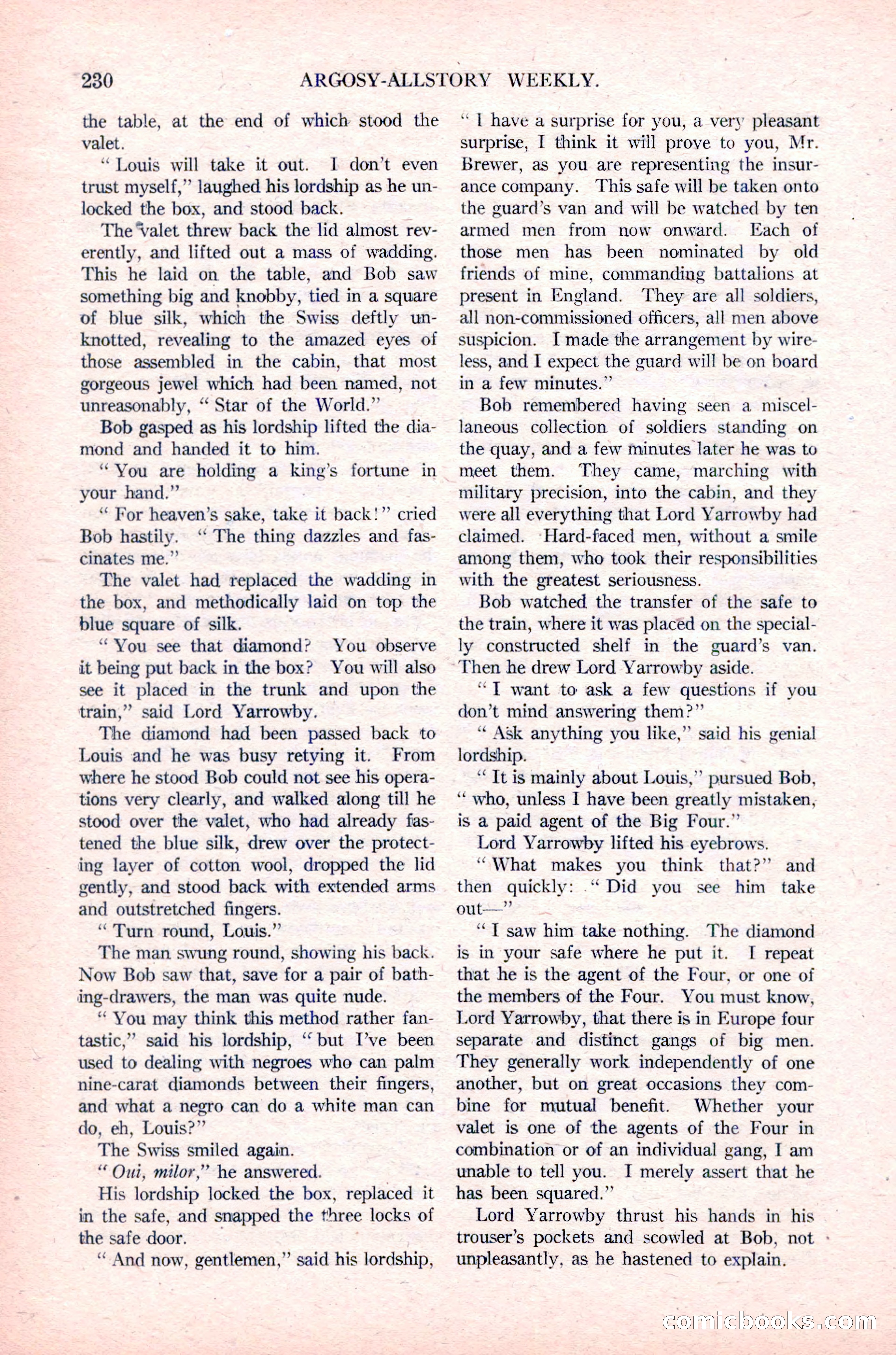 Argosy All-Story Weekly, January 29, 1923 — page 96 of 156