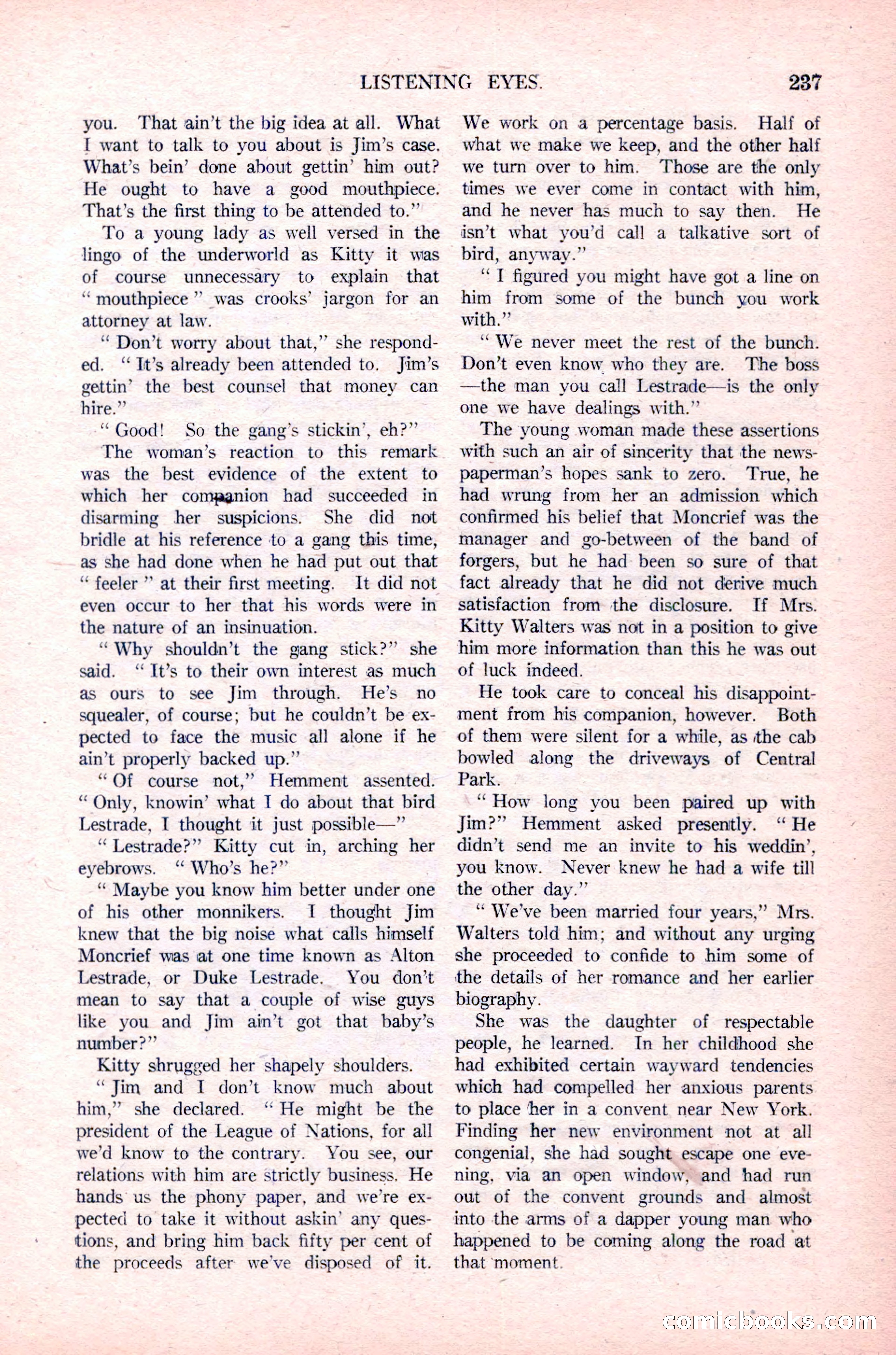 Argosy All-Story Weekly, January 29, 1923 — page 103 of 156